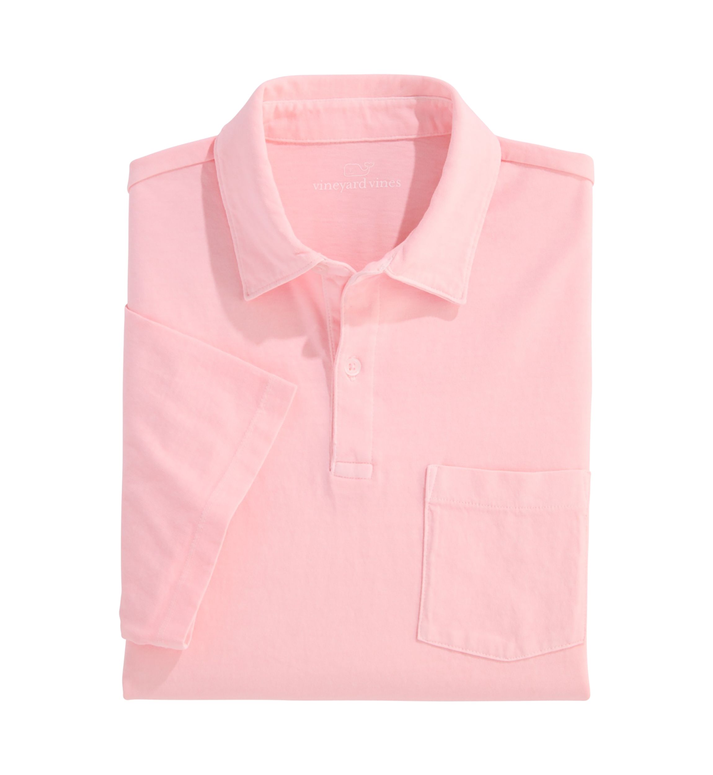 Mens Surf Garment Dyed Polo Shirt