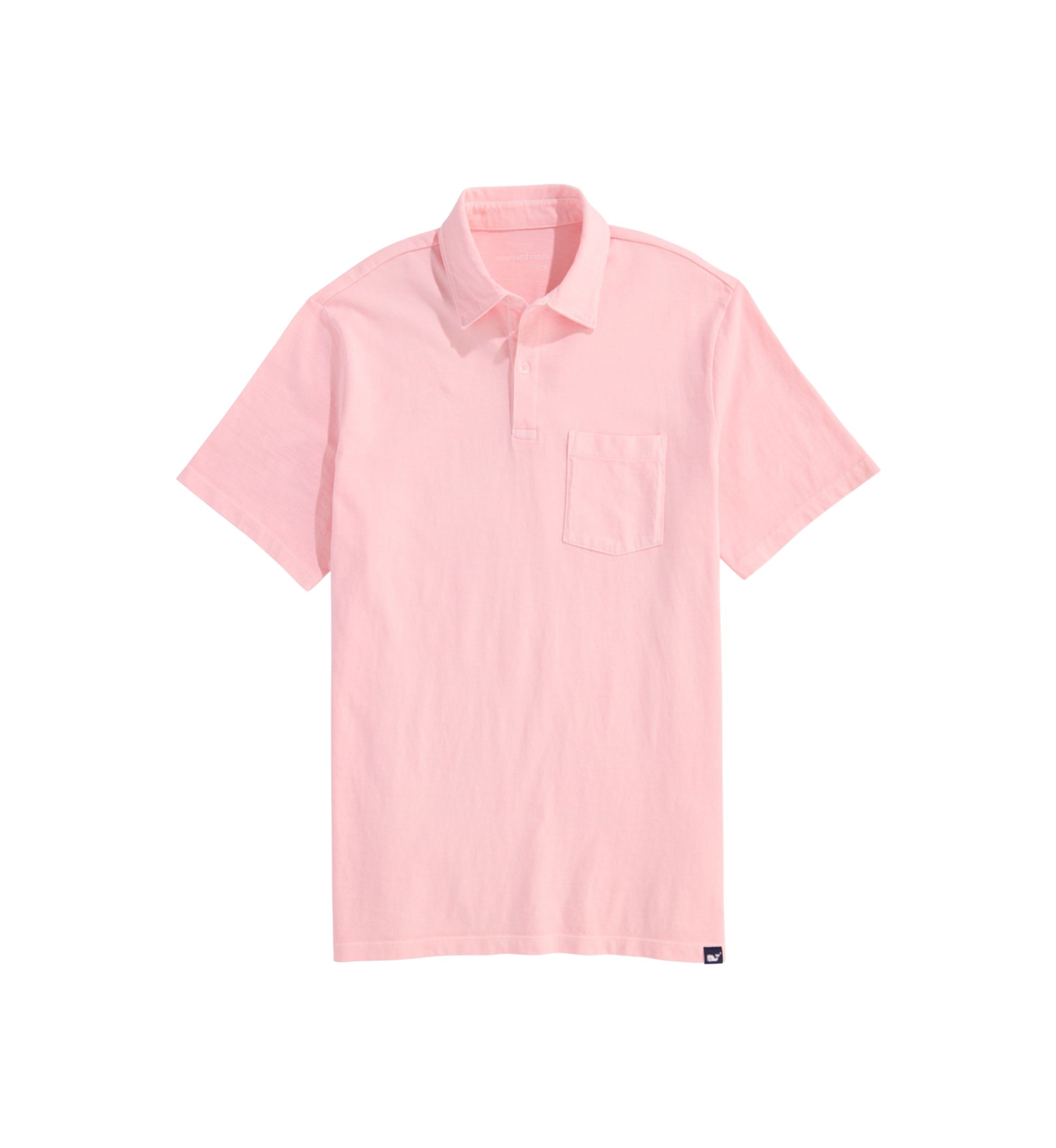 Mens Surf Garment Dyed Polo Shirt