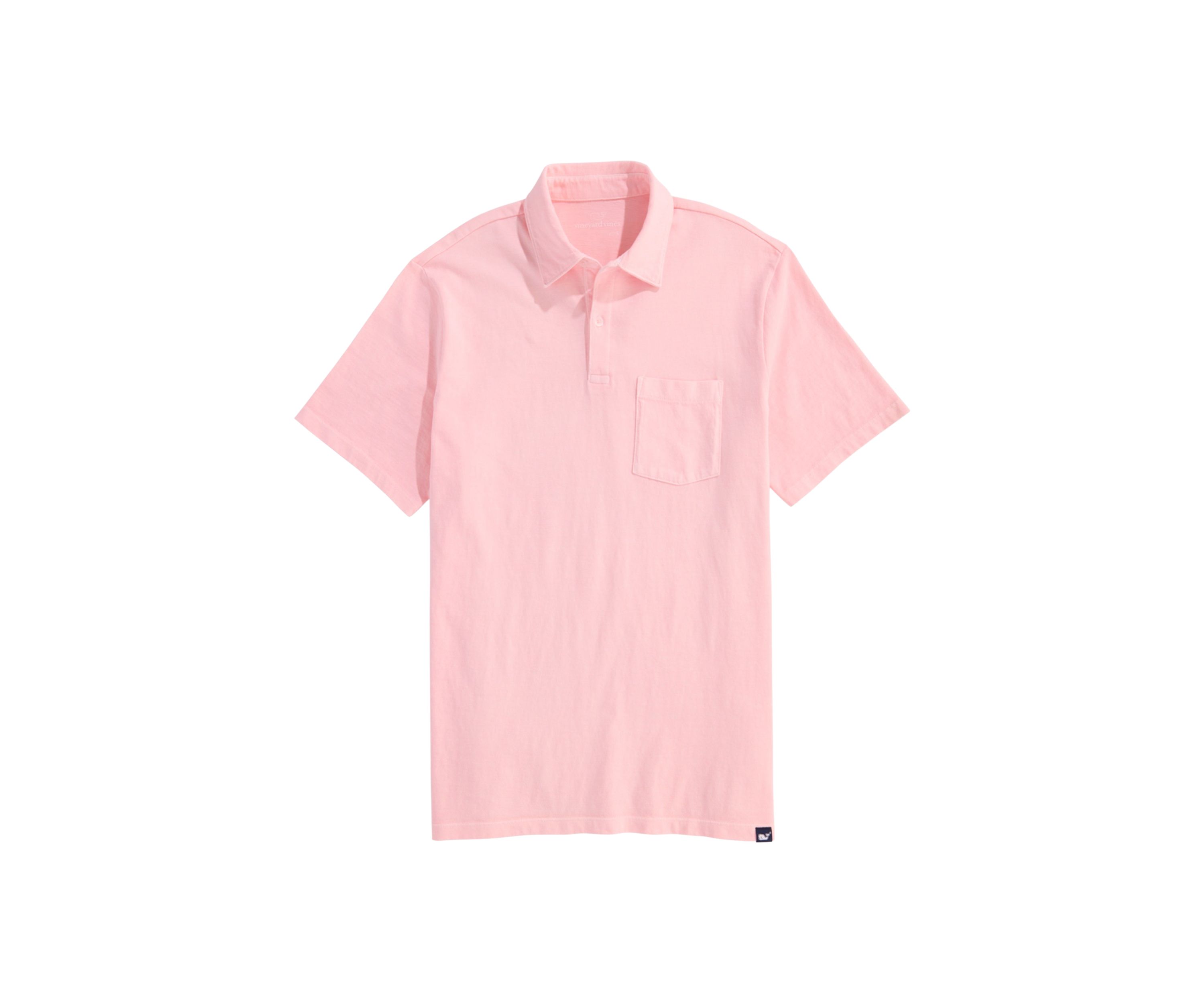 Mens Surf Garment Dyed Polo Shirt