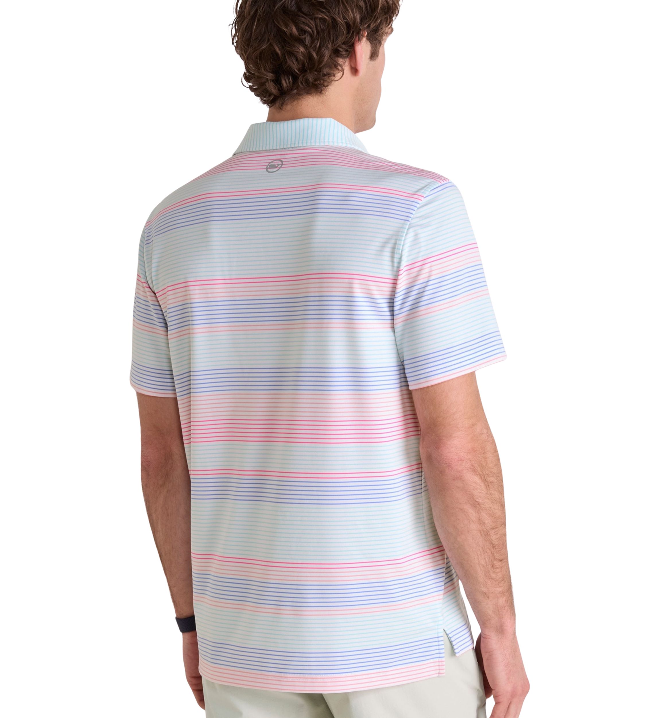 Mens Harborview Engineer Stripe Sankaty Polo Shirt