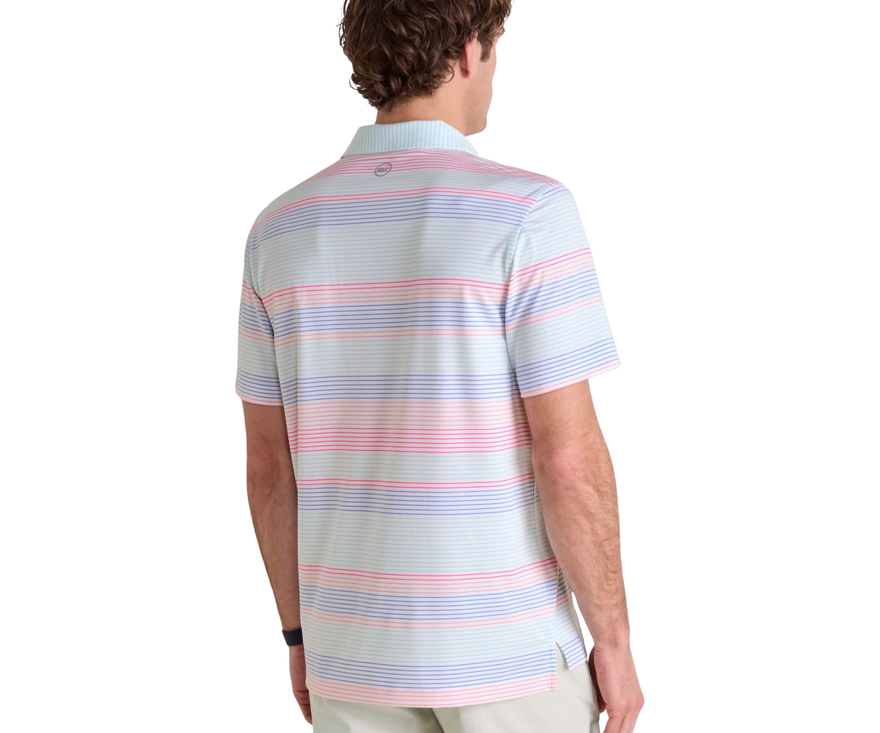 Mens Harborview Engineer Stripe Sankaty Polo Shirt