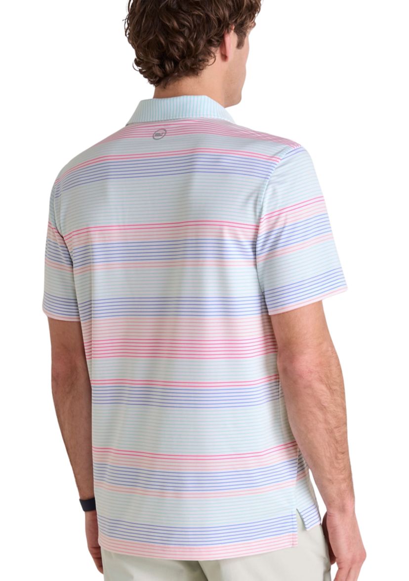 Mens Harborview Engineer Stripe Sankaty Polo Shirt