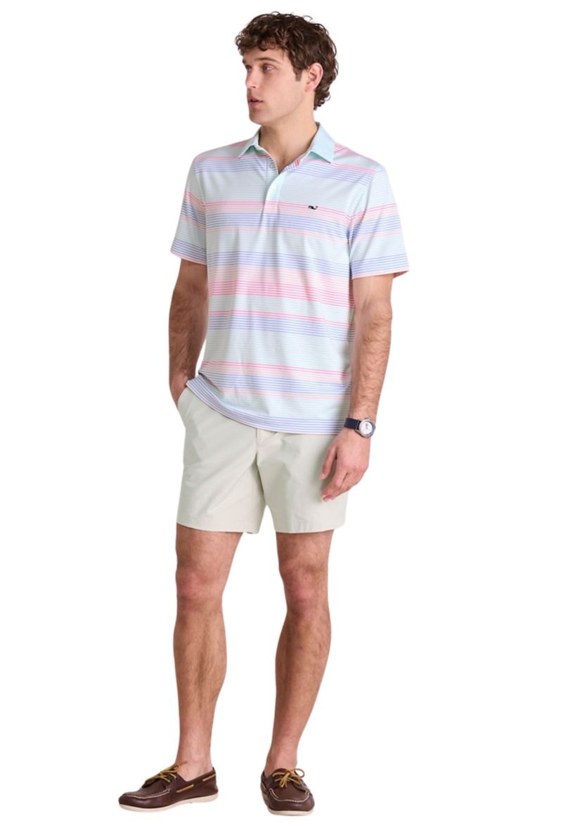 Mens Harborview Engineer Stripe Sankaty Polo Shirt