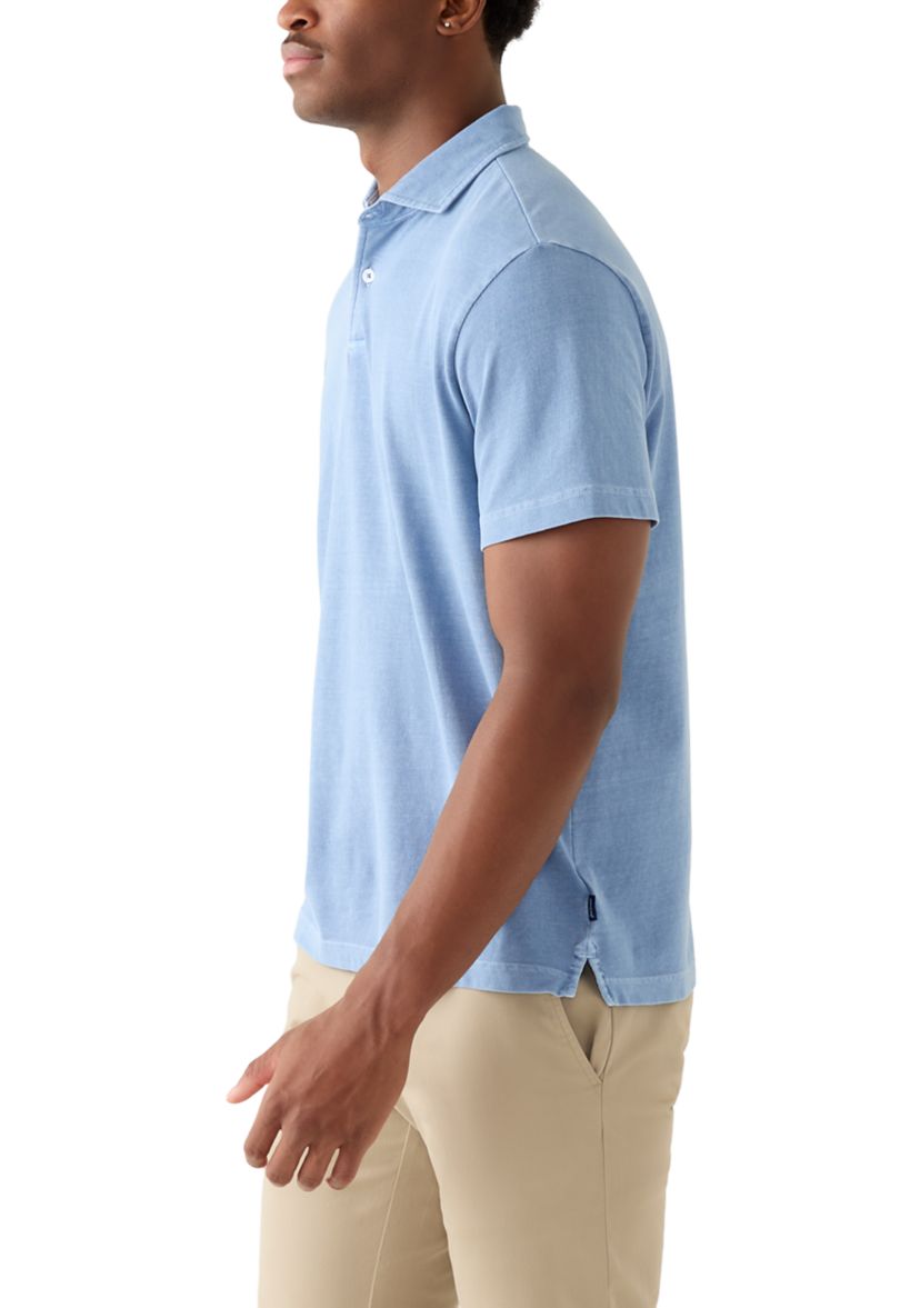Mens Lived-In Pique Polo Shirt
