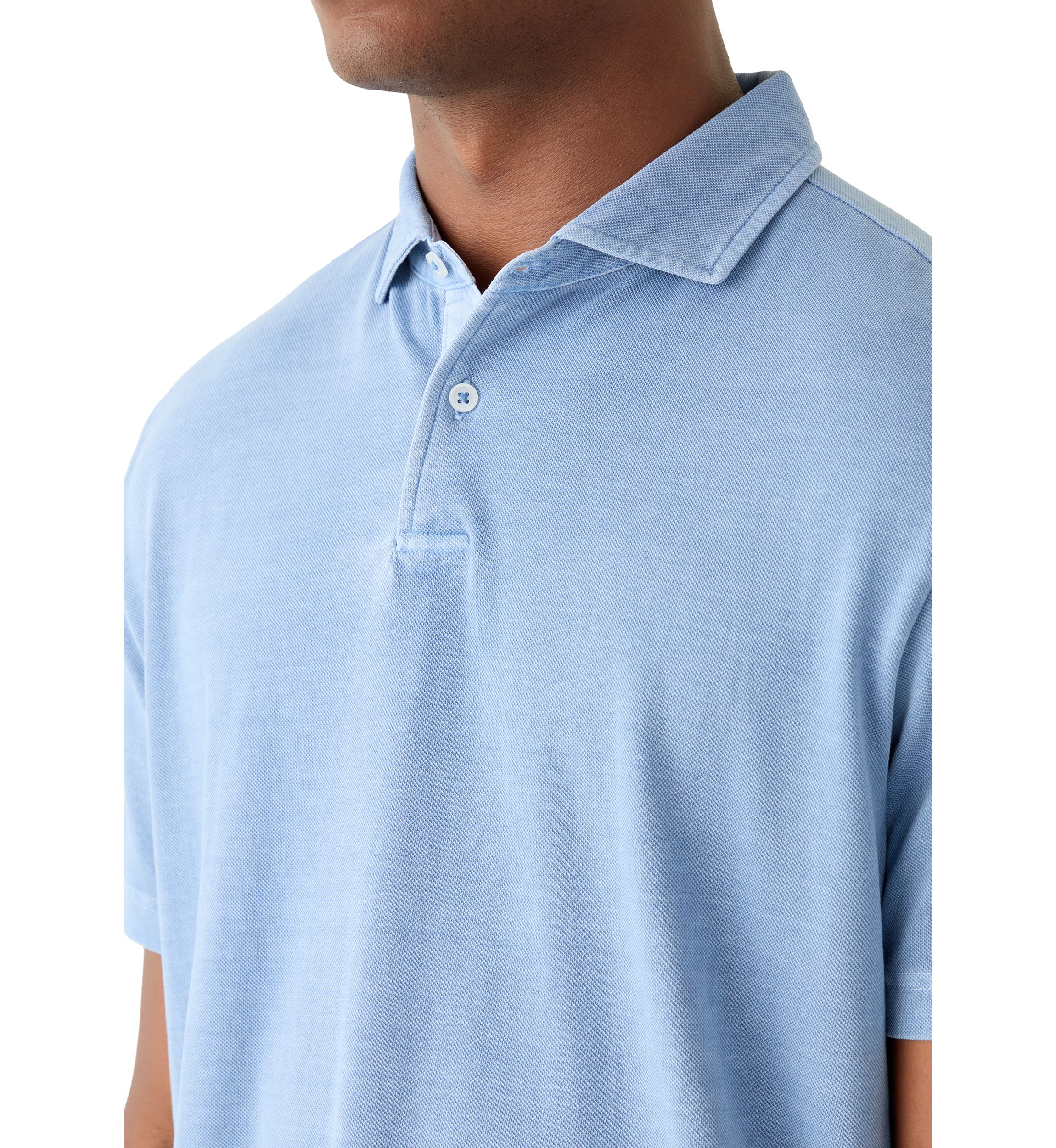 Mens Lived-In Pique Polo Shirt
