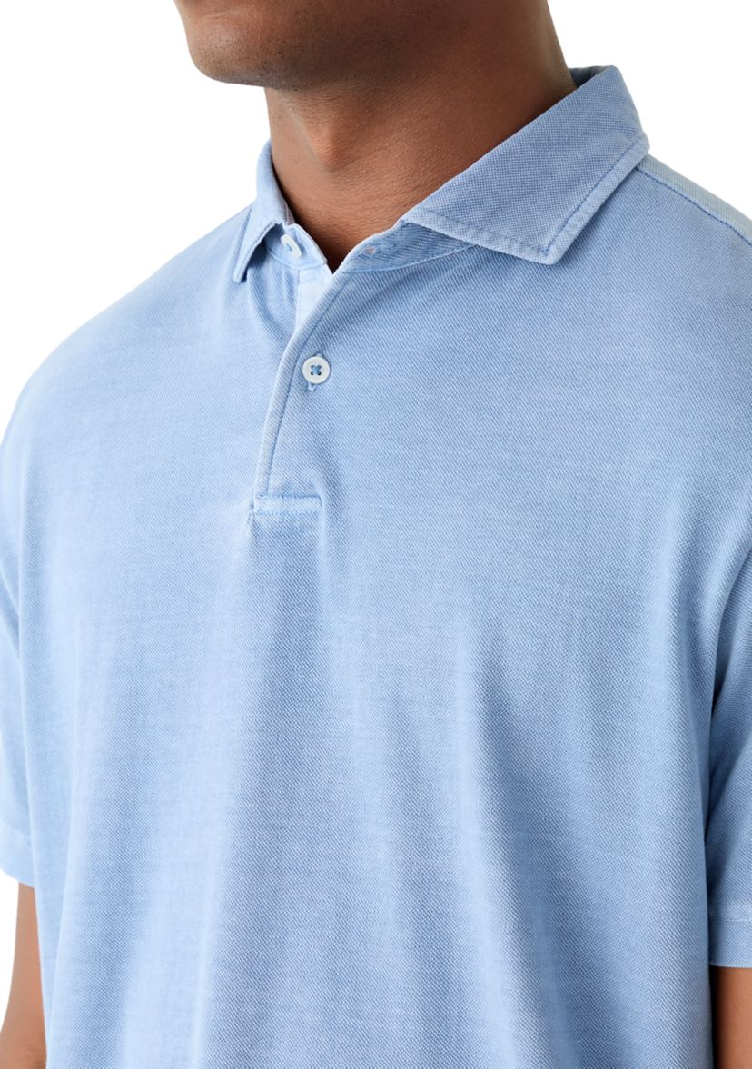 Mens Lived-In Pique Polo Shirt