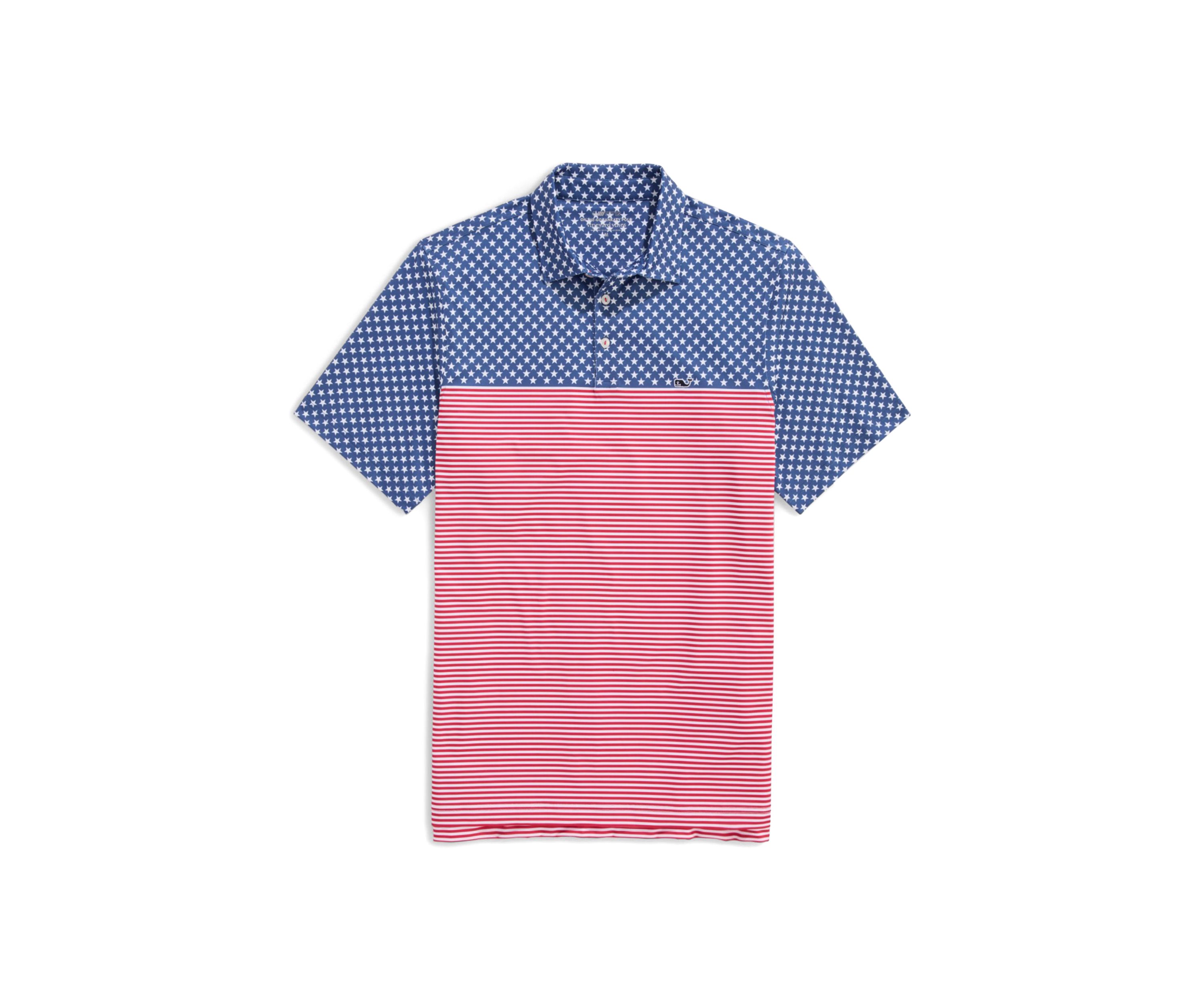 Mens Americana Engineer Printed Sankaty Polo Shirt