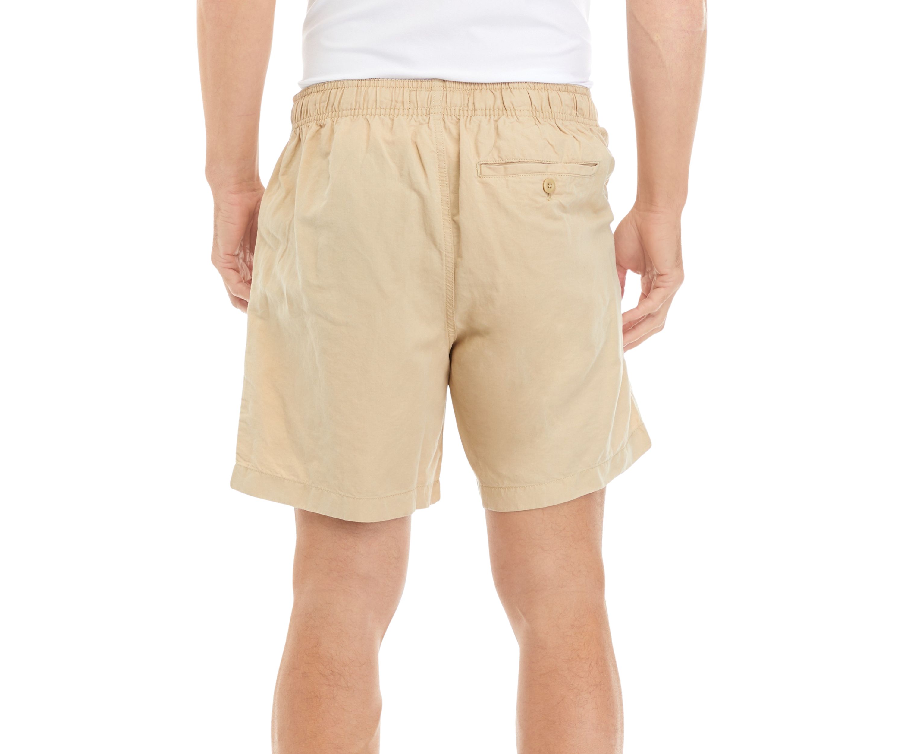 Mens 7 Linen Cotton Blend Shorts