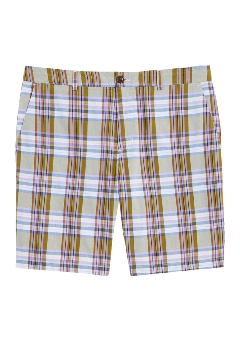Mens 9" Madras Shorts