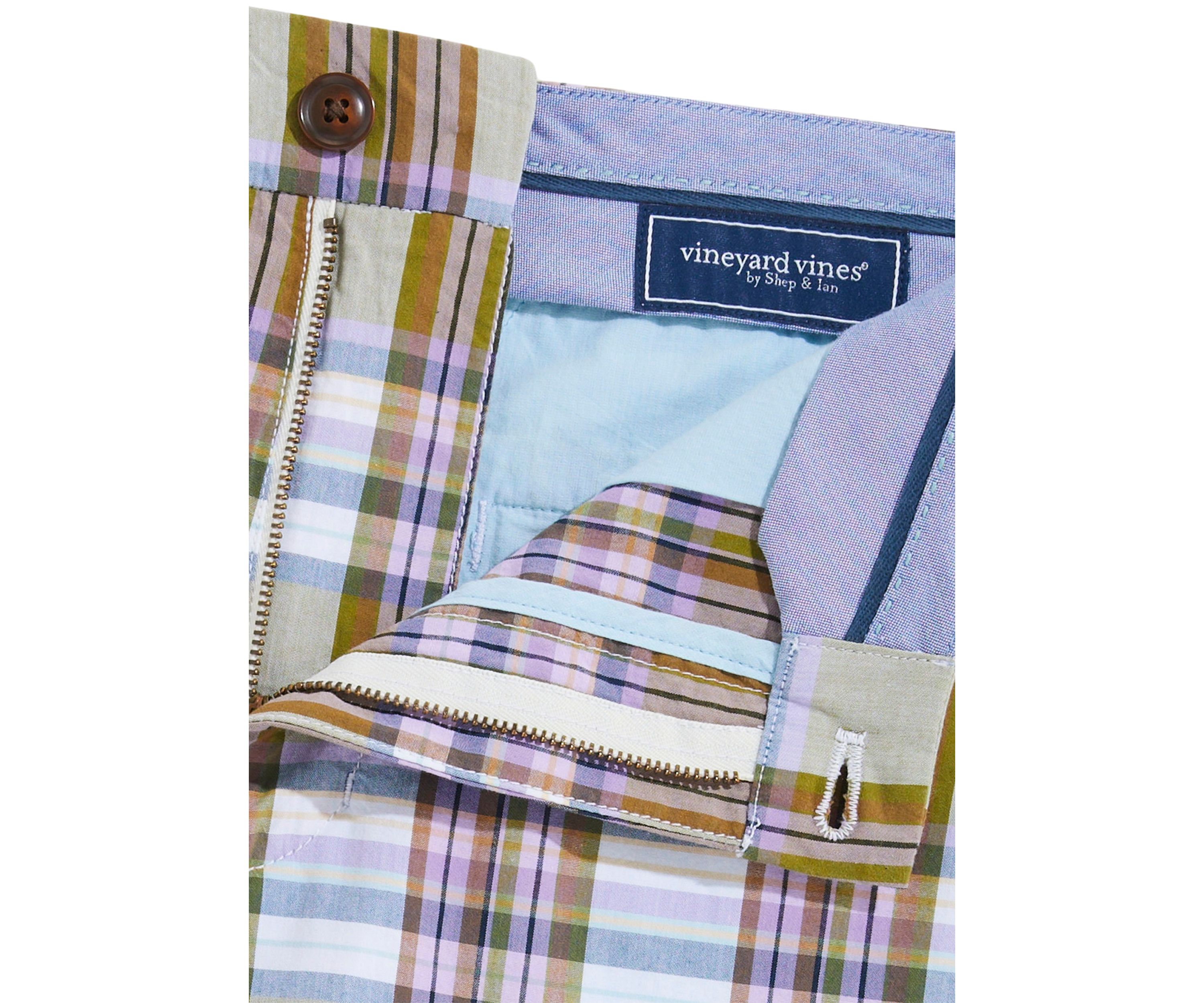 Mens 9" Madras Shorts