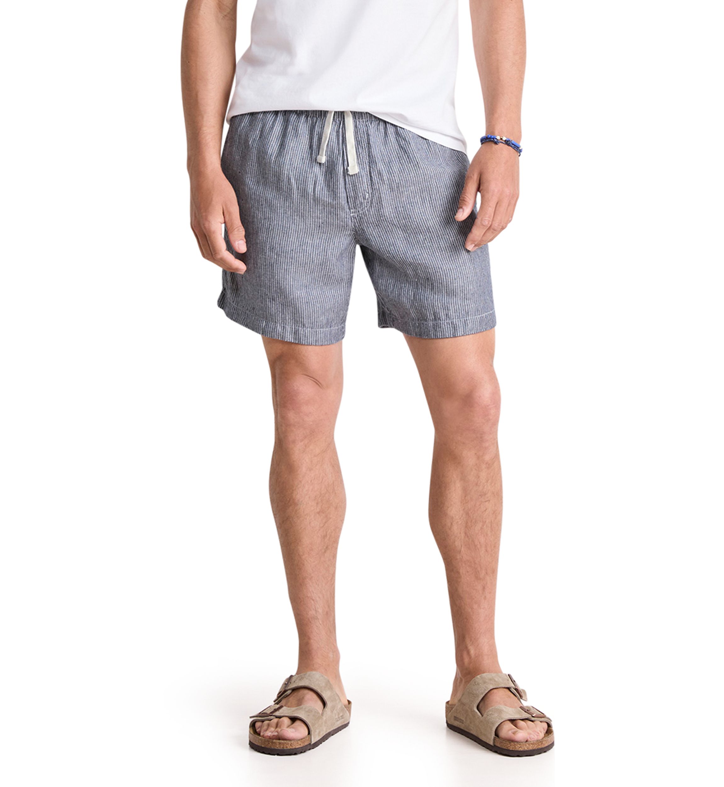 Pull On Linen Shorts 