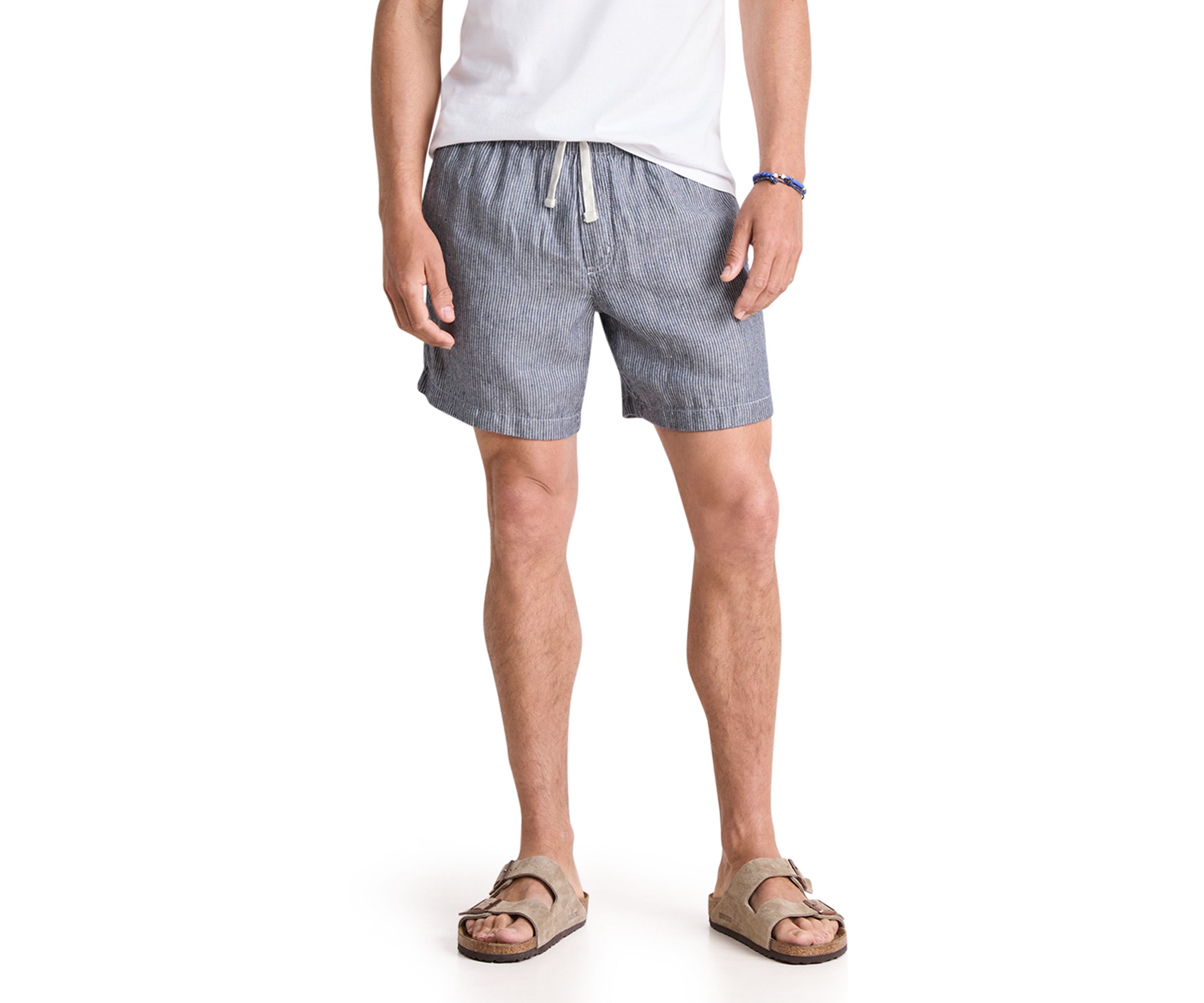 Pull On Linen Shorts 