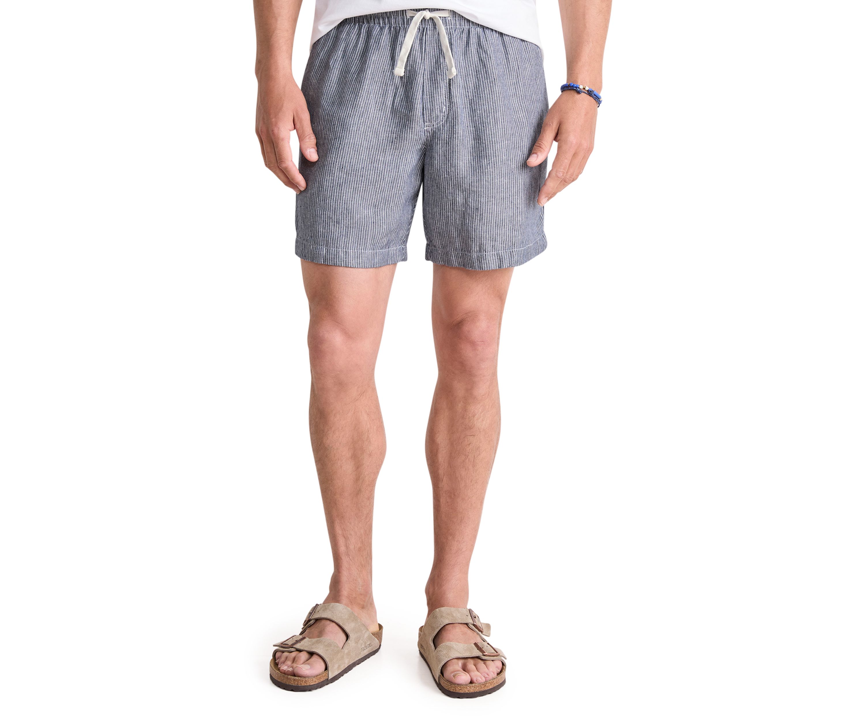 Pull On Linen Shorts 