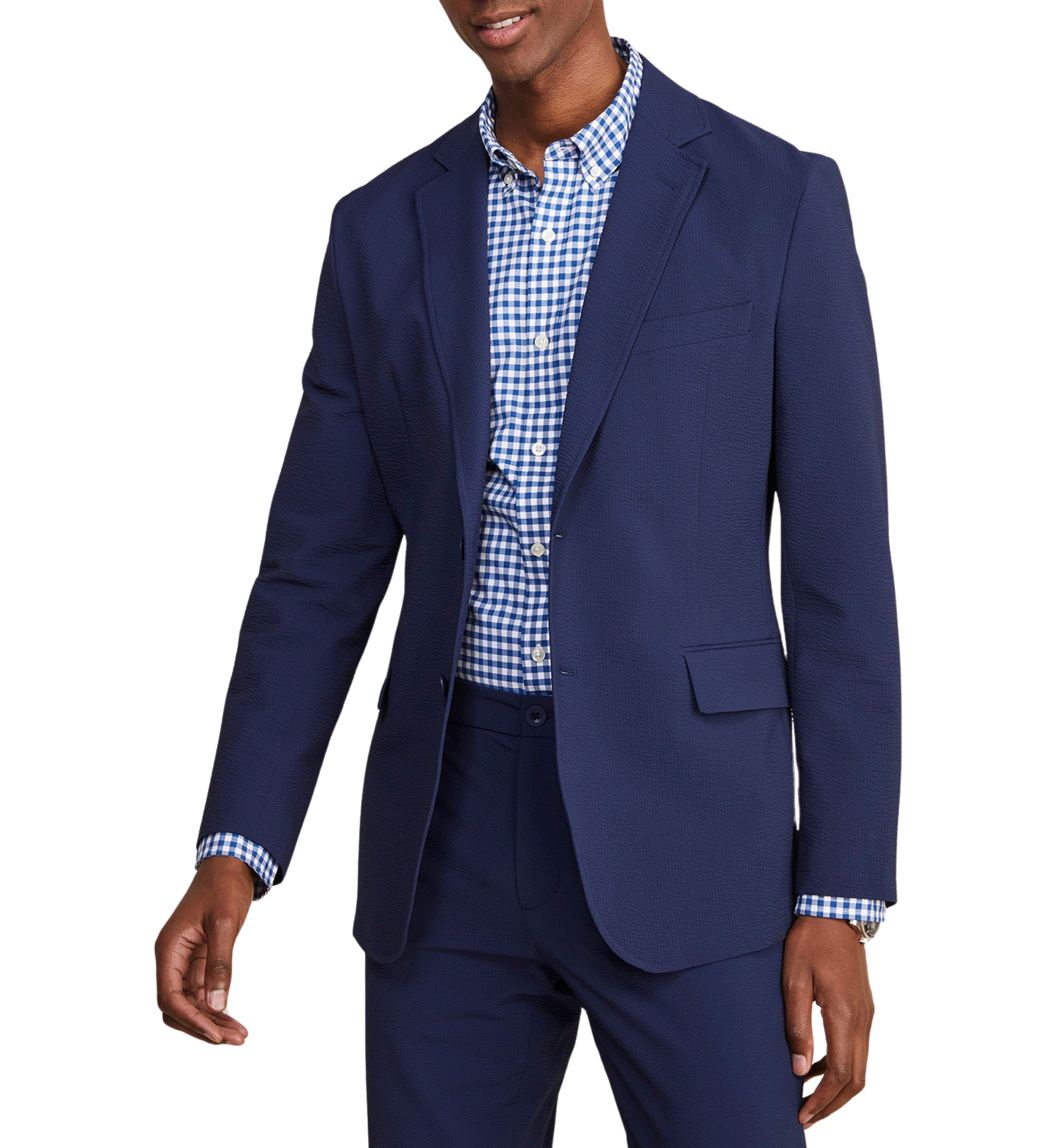 Mens Seersucker On the Go Sportcoat