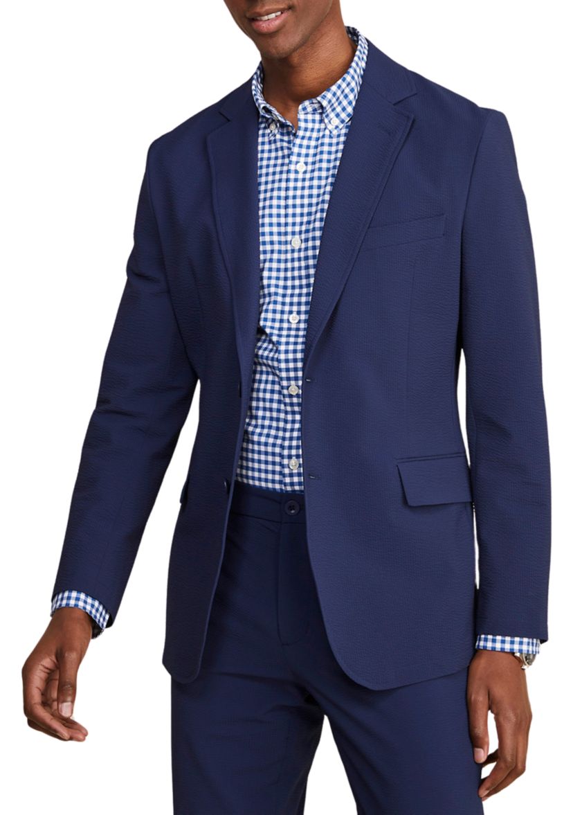 Mens Seersucker On the Go Sportcoat