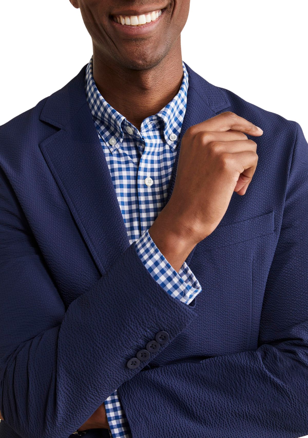 Mens Seersucker On the Go Sportcoat