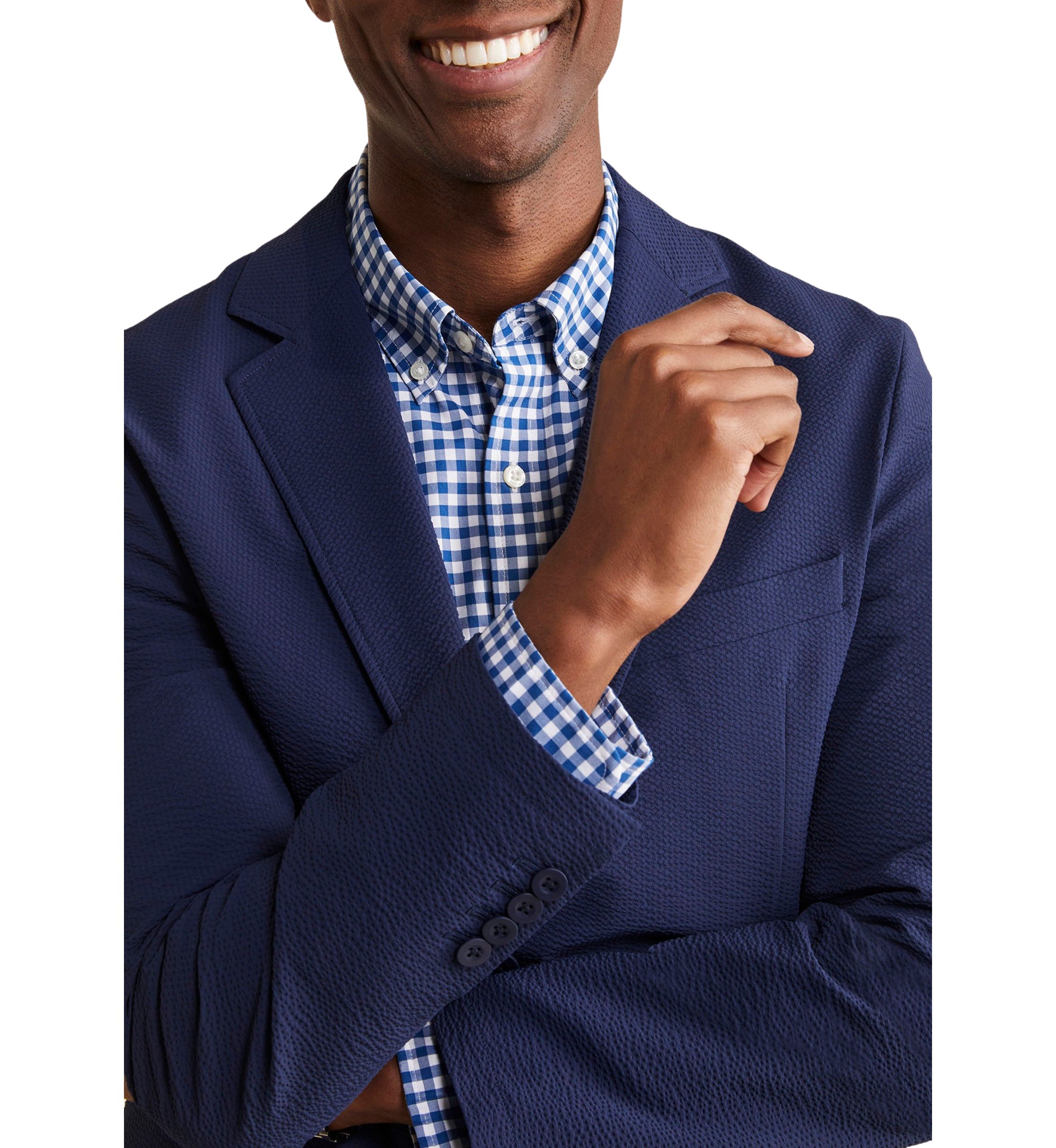 Mens Seersucker On the Go Sportcoat