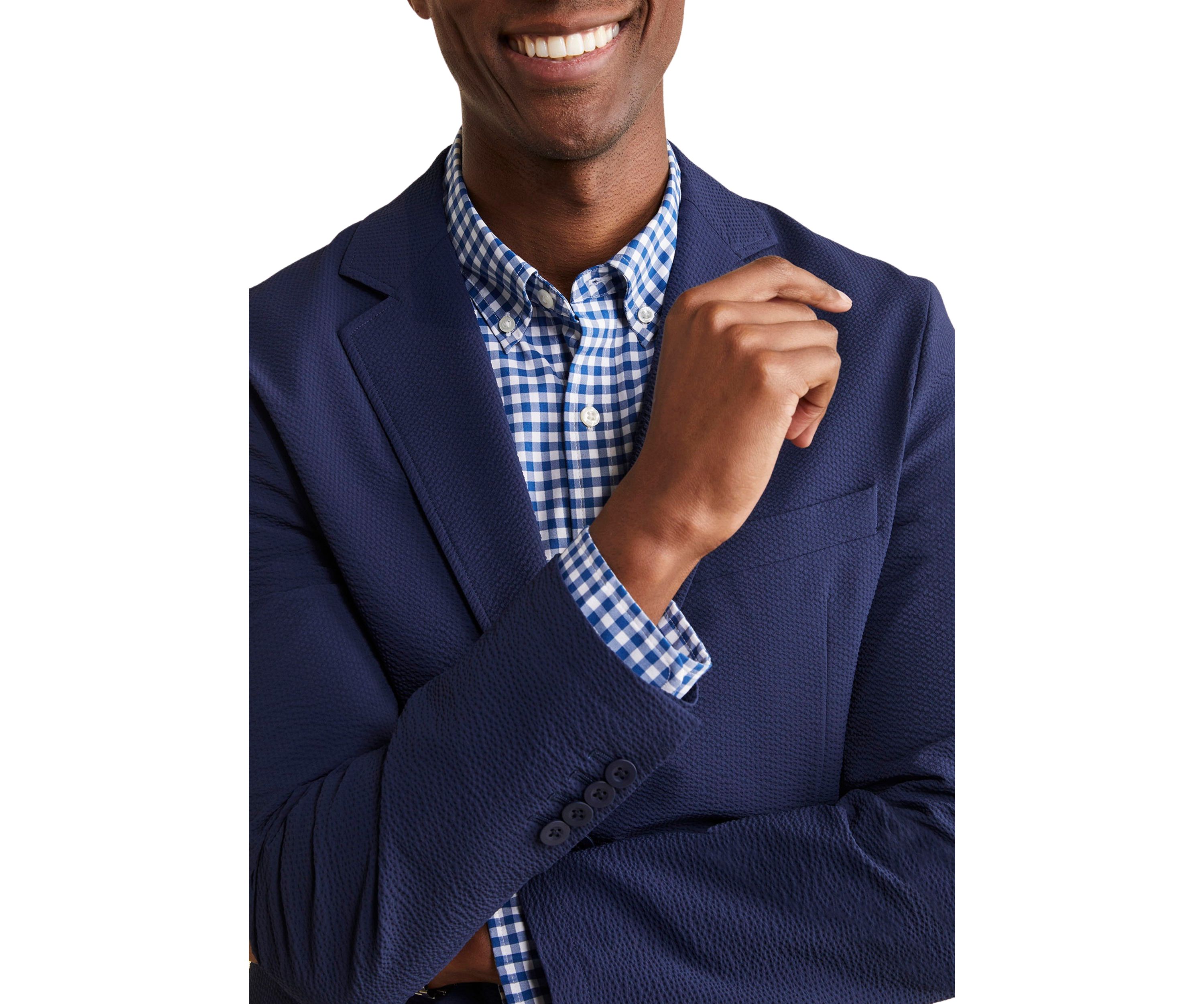Mens Seersucker On the Go Sportcoat