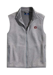 Vineyard Vines NCAA Auburn Tigers Mountain Sweater Fleece Vest | belk