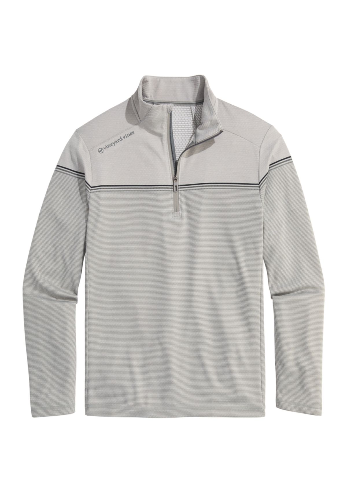 Mens Engineered Stripe Sankaty 1/4 Zip Sweatshirt
