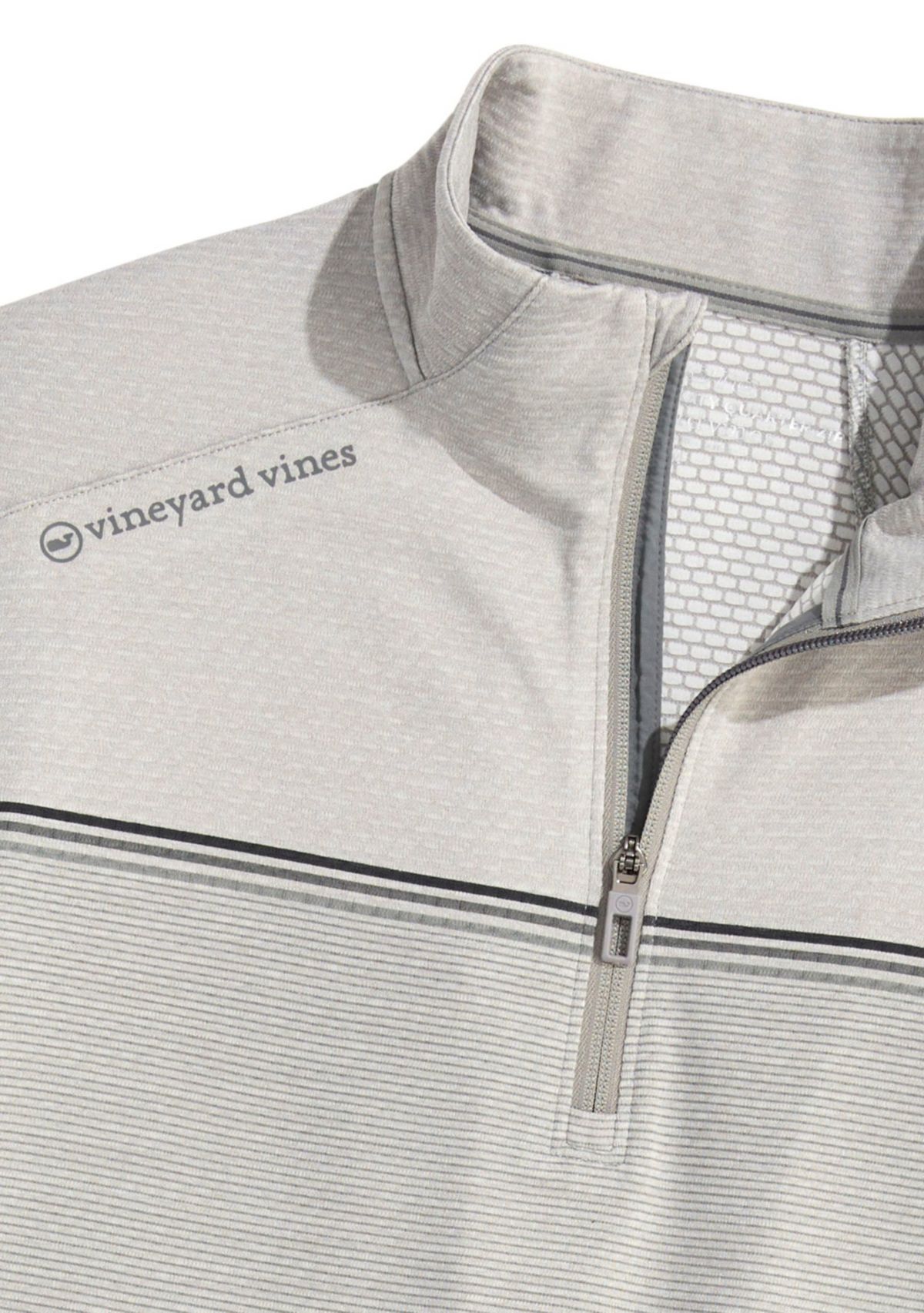Mens Engineered Stripe Sankaty 1/4 Zip Sweatshirt