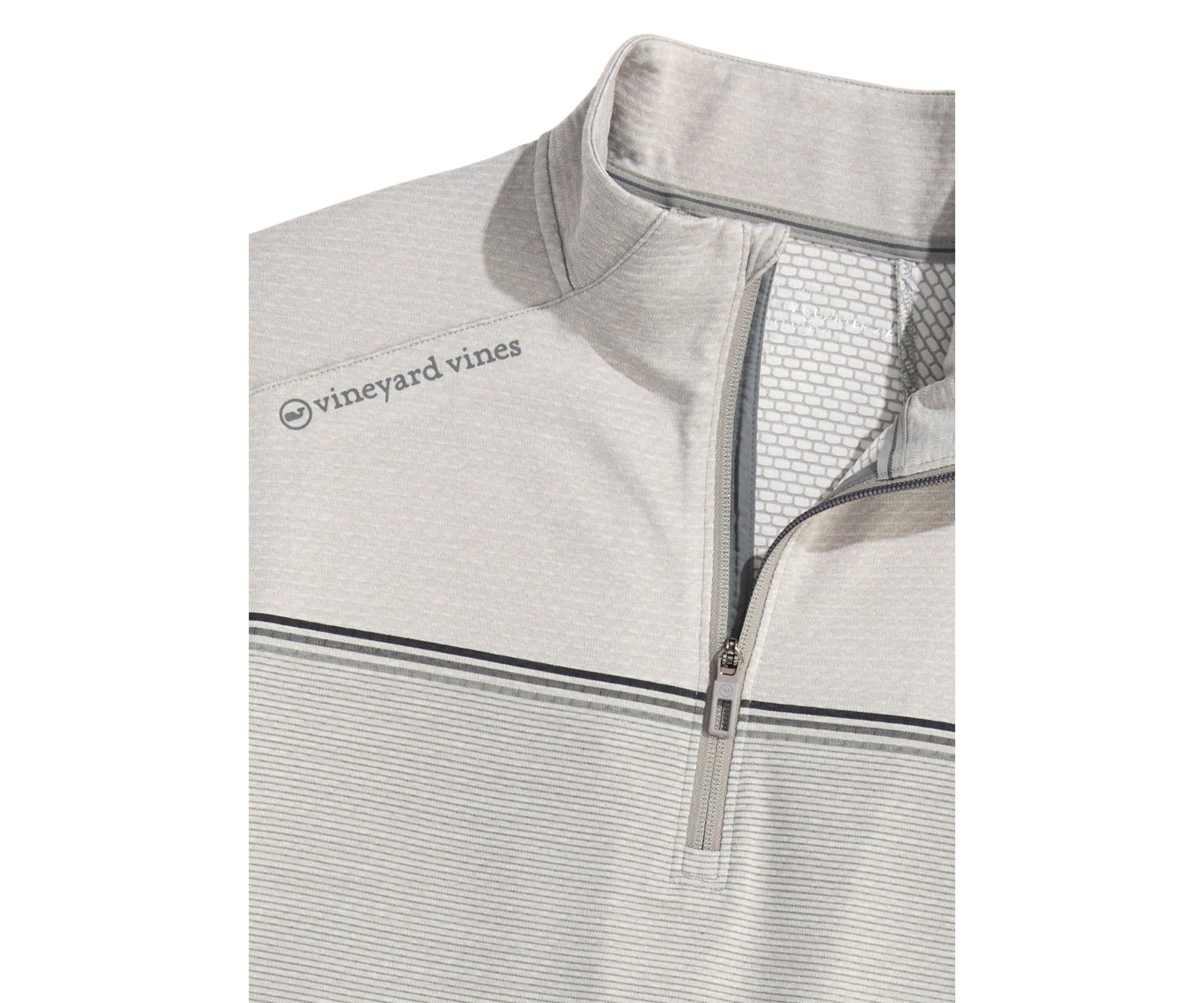 Mens Engineered Stripe Sankaty 1/4 Zip Sweatshirt
