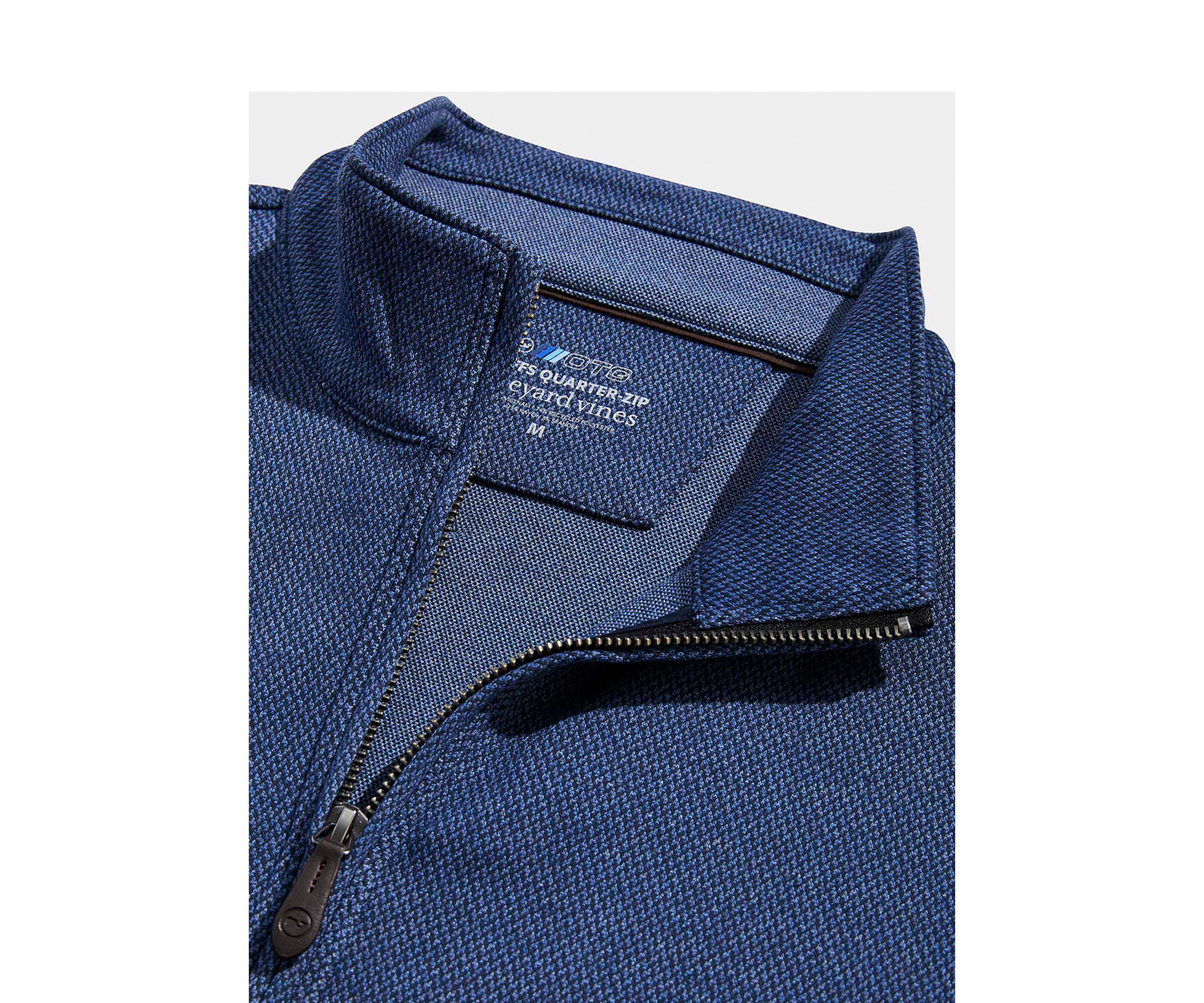 Herringbone Quarter Zip Pullover 