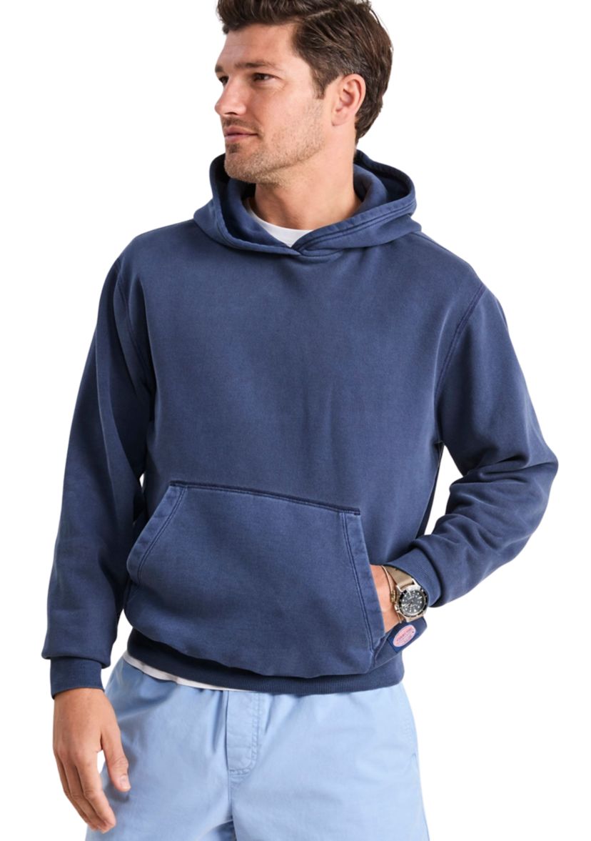 Mens Garment Dyed French Terry Hoodie