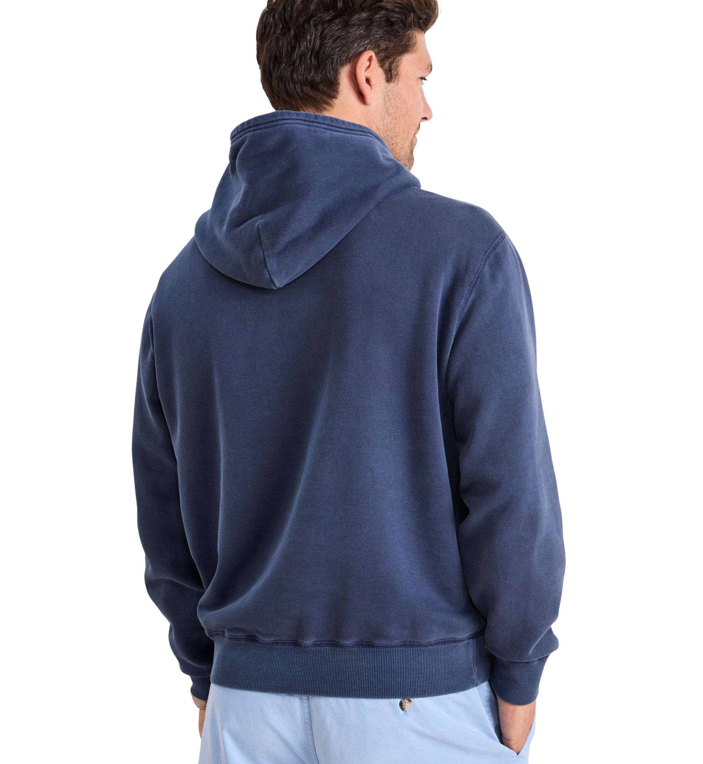 Mens Garment Dyed French Terry Hoodie