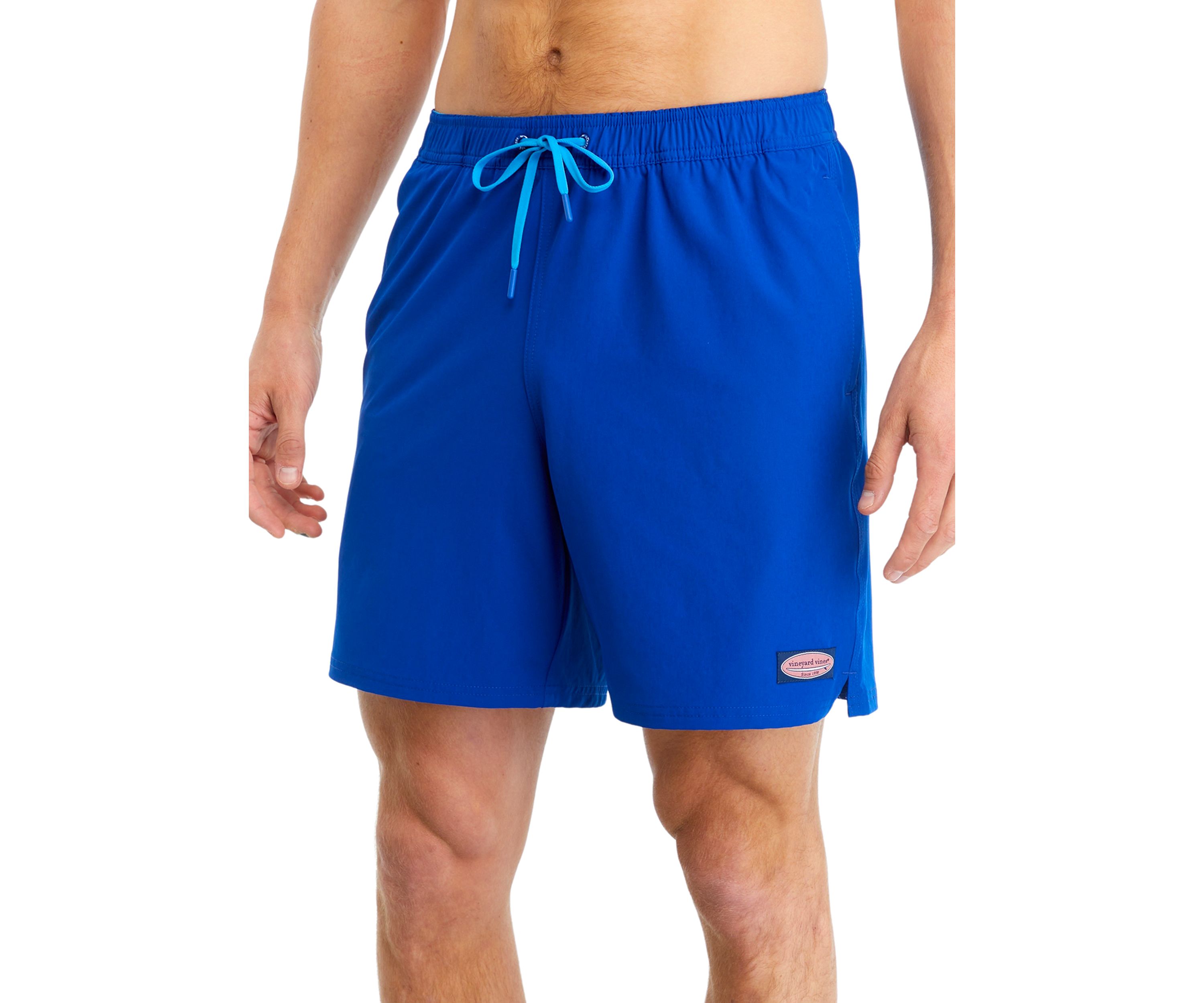 Mens 7 Solid Chappy Swim Trunks