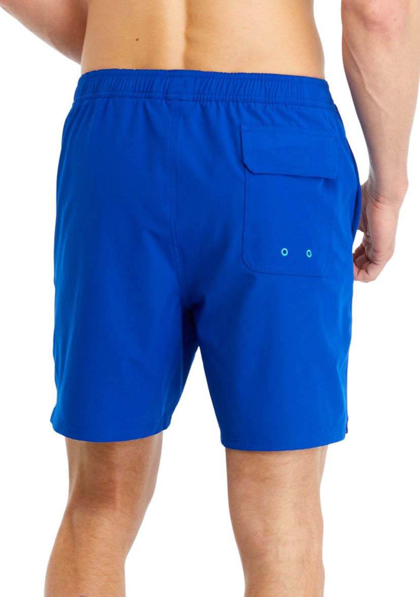 Mens 7 Solid Chappy Swim Trunks