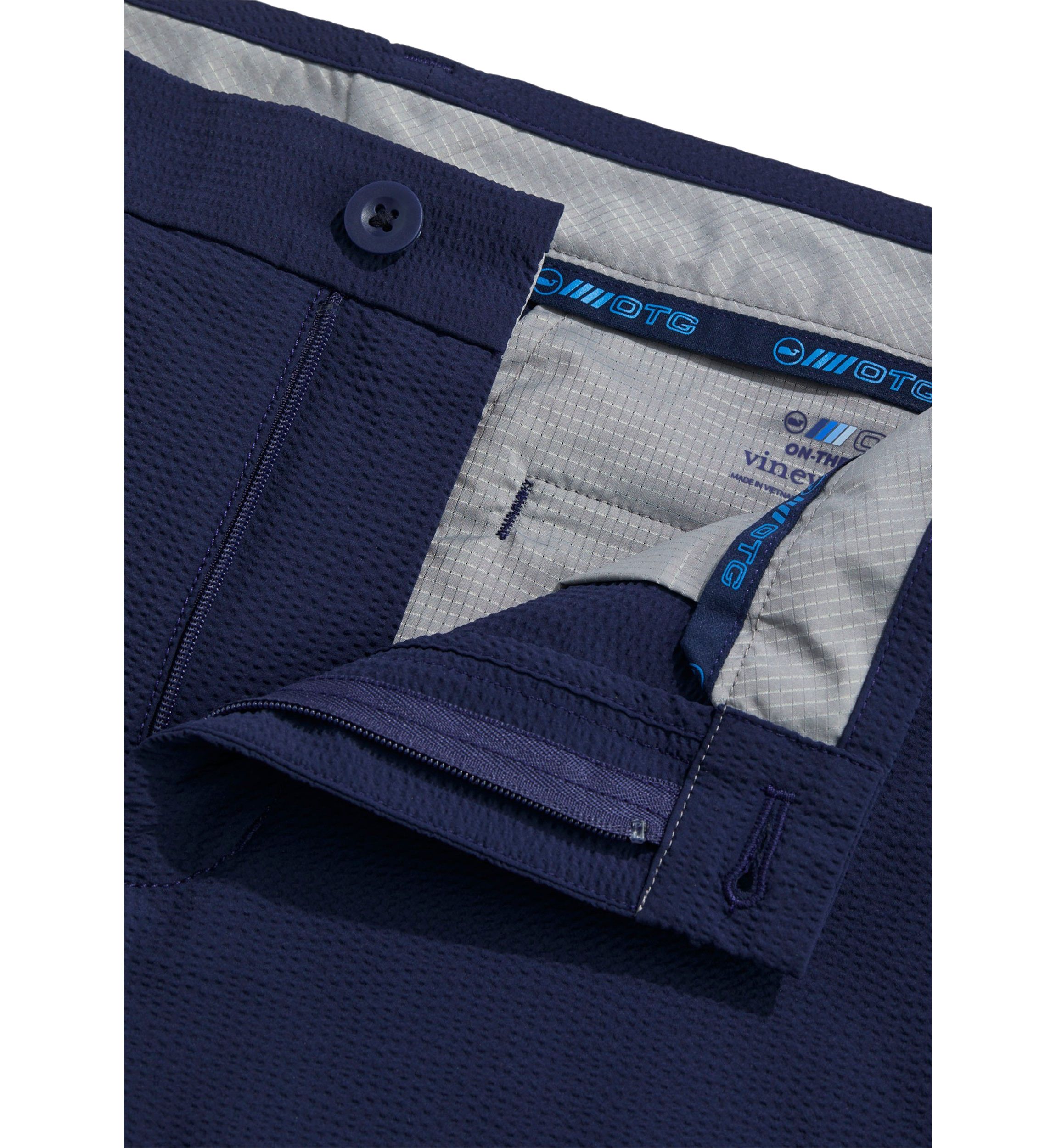 Seersucker On the Go Pants