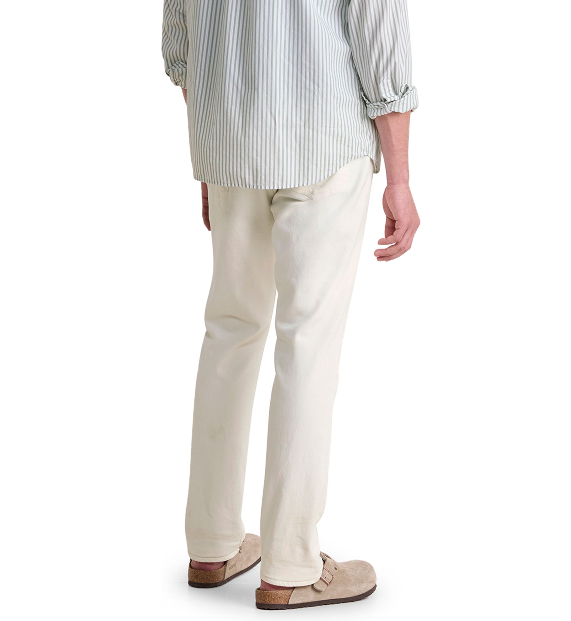 Slim Straight Denim Pants