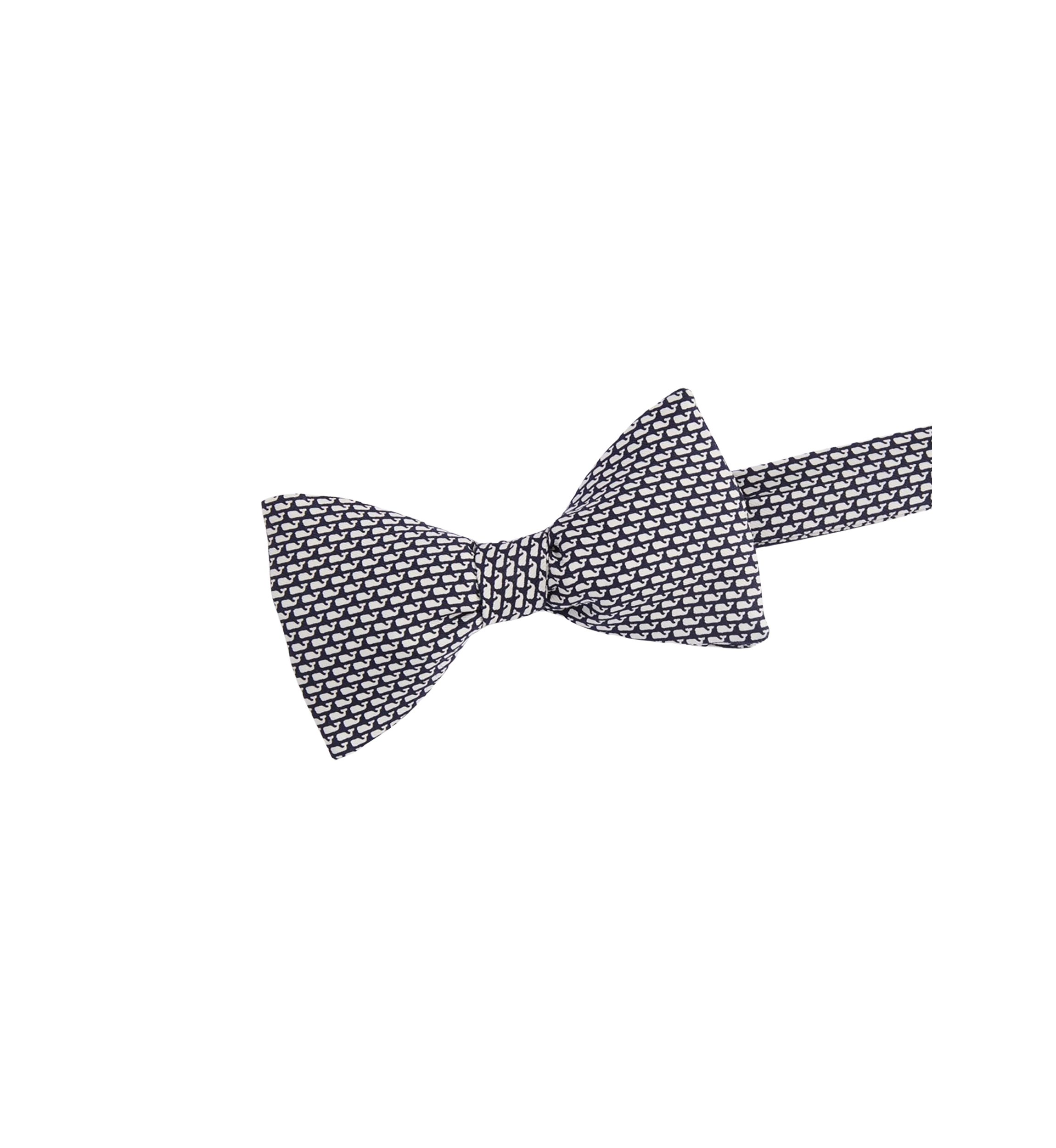 Micro Whale Printed Bowtie