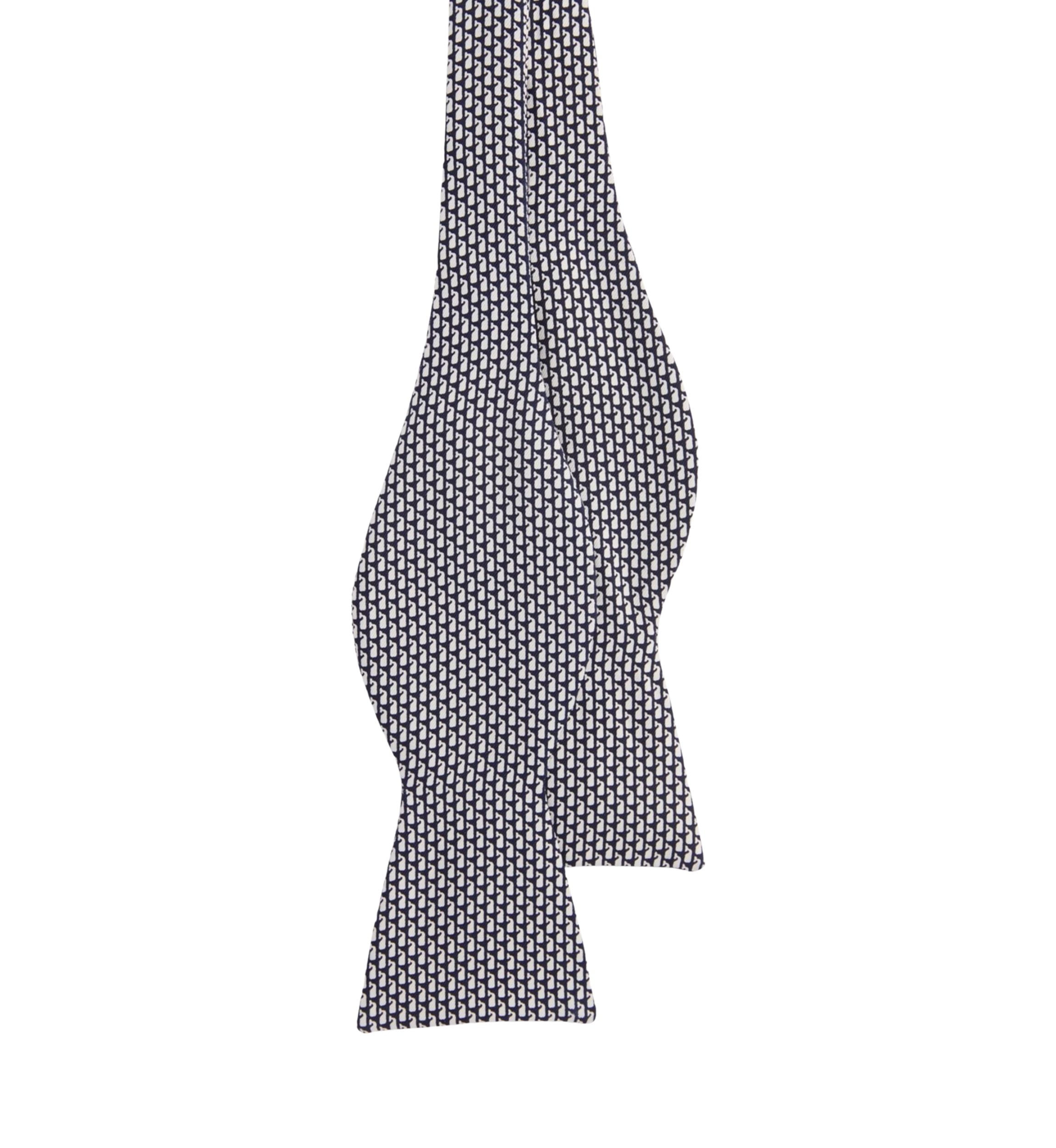 Micro Whale Printed Bowtie