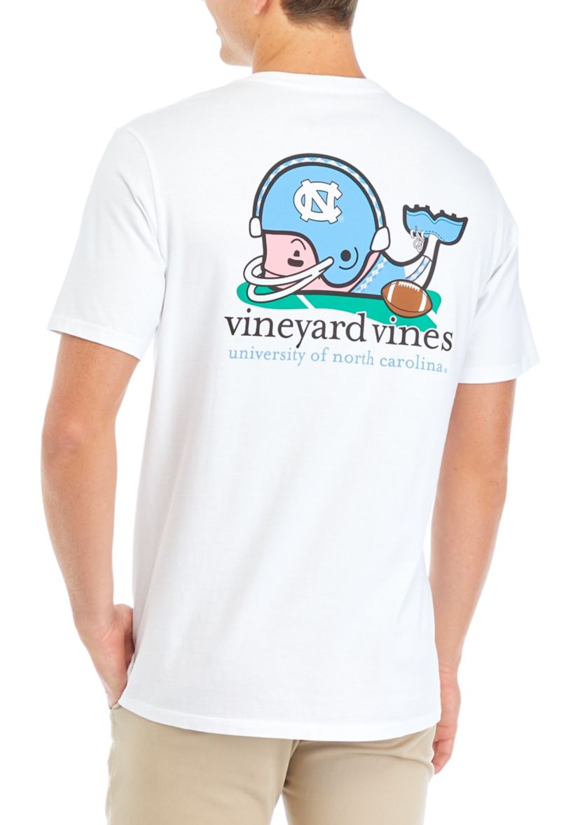 NCAA North Carolina Tar Heels Short-Sleeve Football Whale T-Shirt