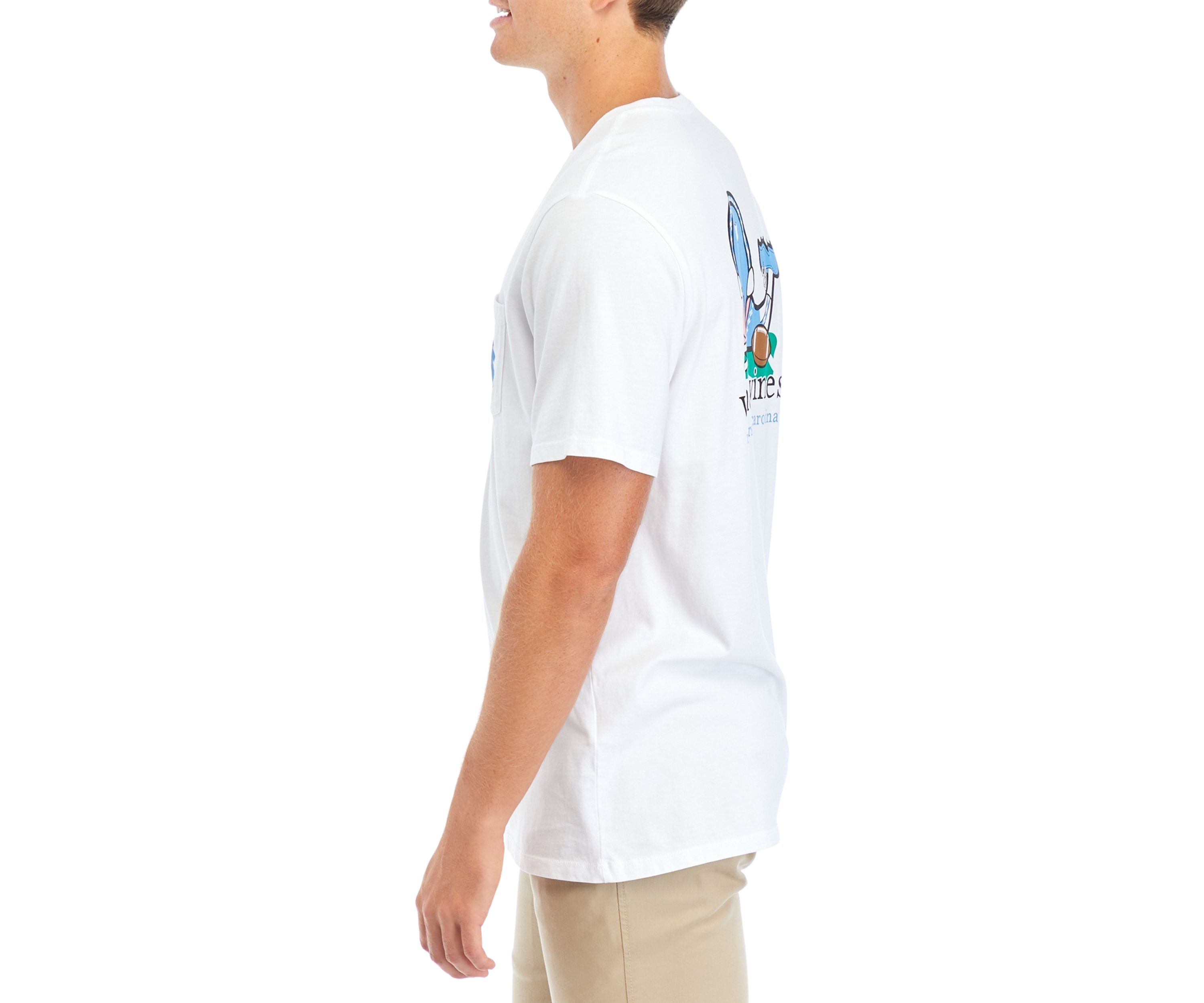 NCAA North Carolina Tar Heels Short-Sleeve Football Whale T-Shirt