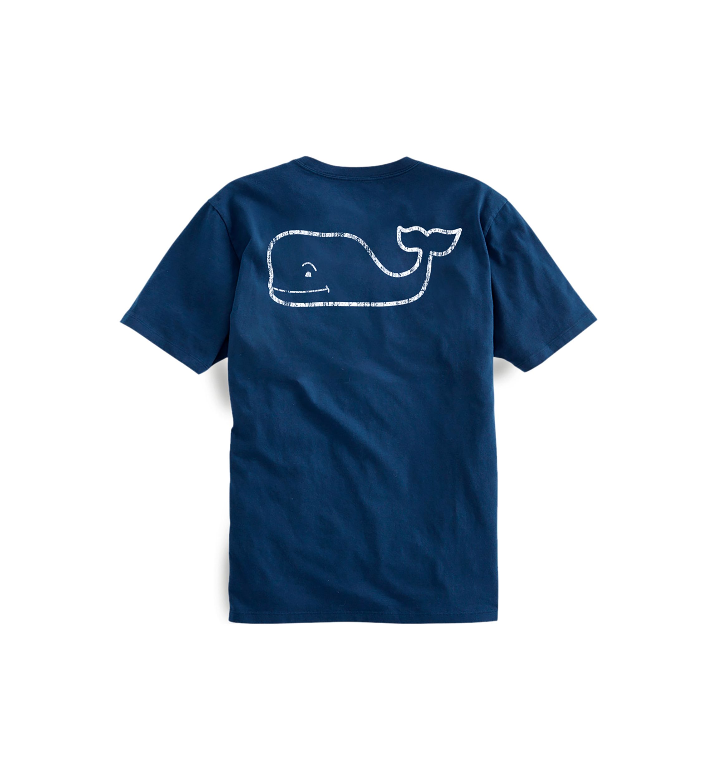 Mens Vintage Whale Short Sleeve Pocket T-Shirt 