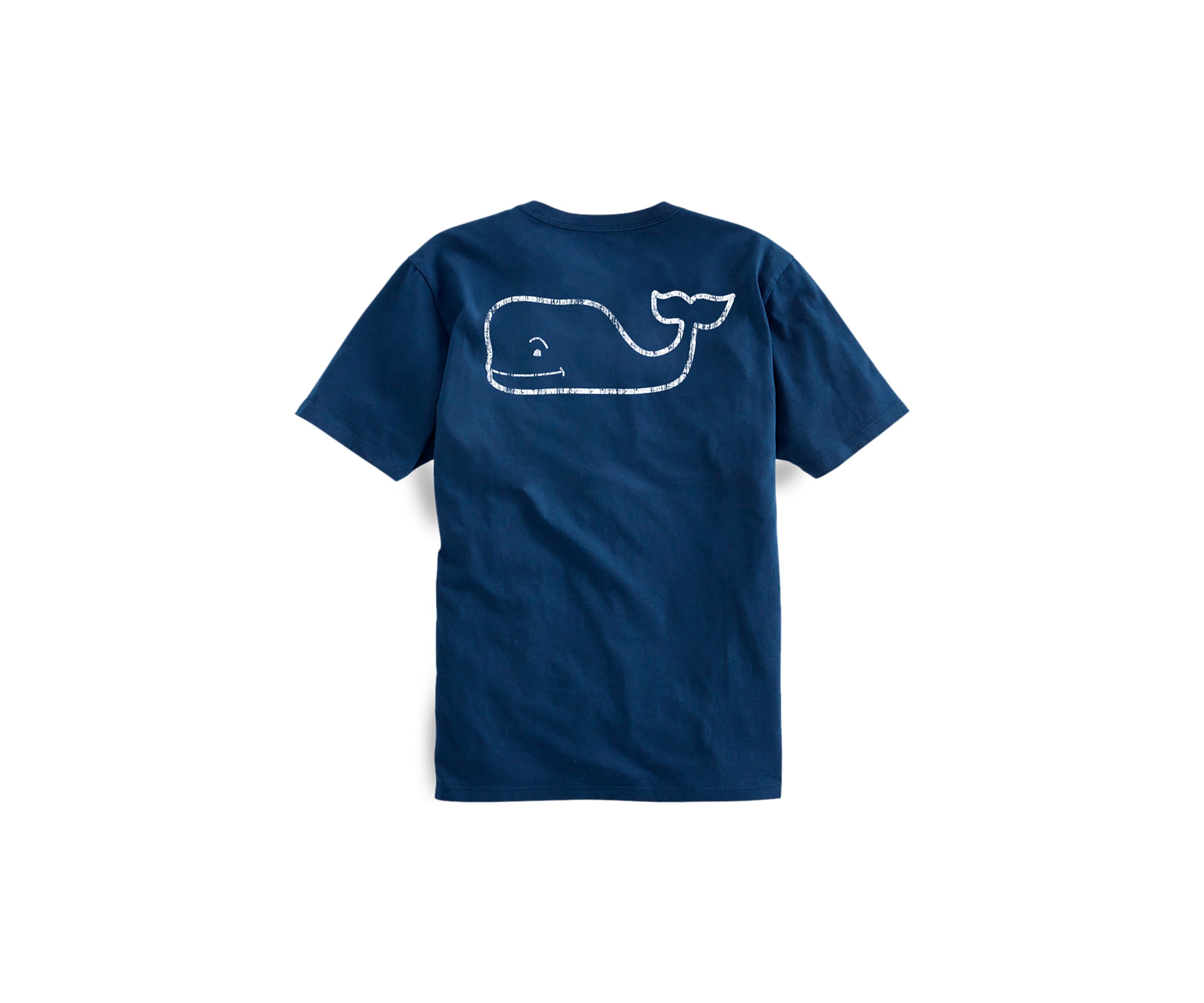 Mens Vintage Whale Short Sleeve Pocket T-Shirt 