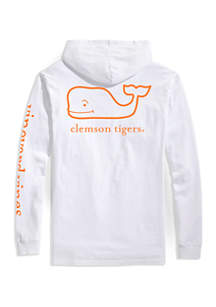 Vineyard Vines NCAA Clemson Tigers Long Sleeve Hooded Graphic T-Shirt ...