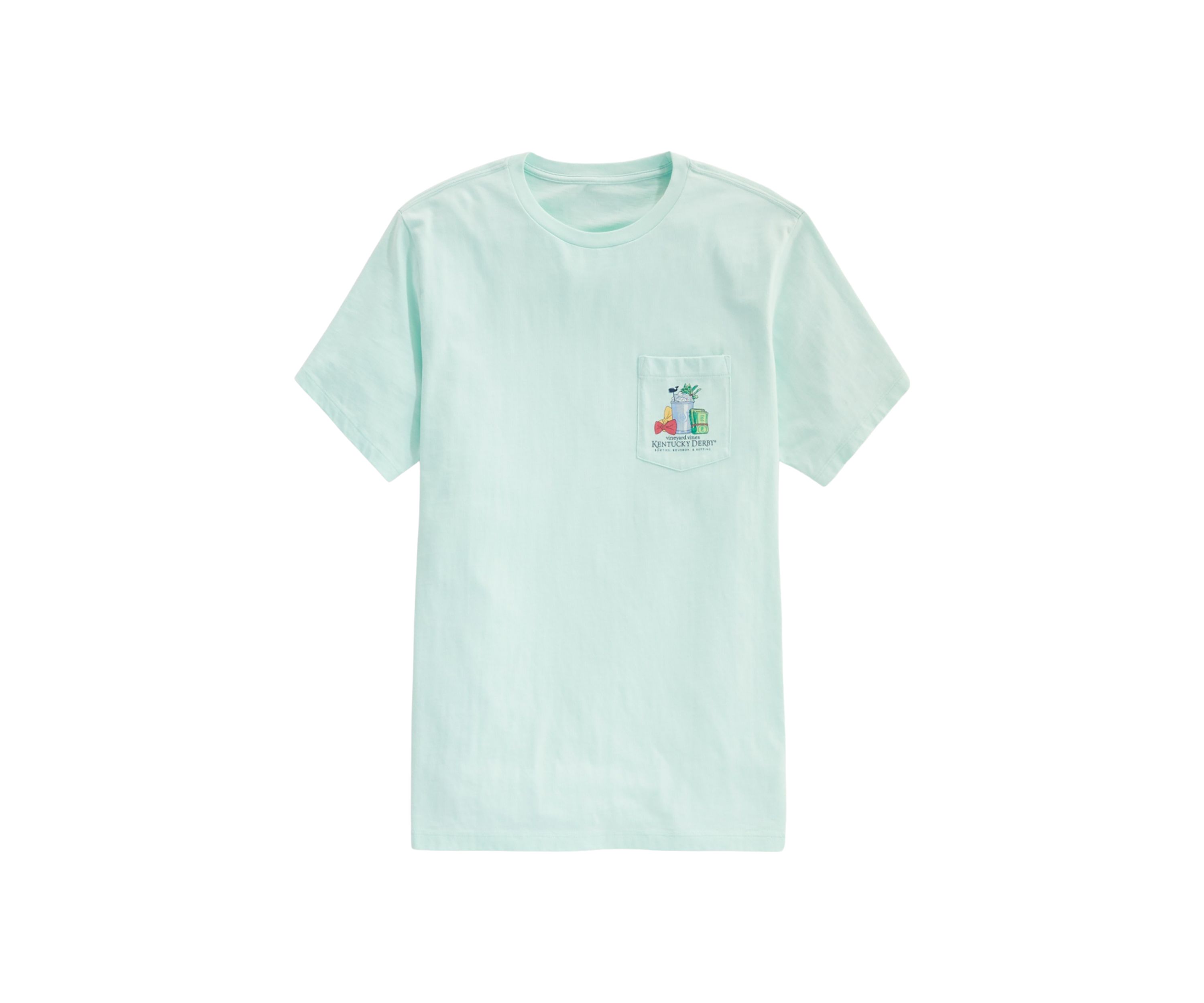 Kentucky Derby Bow Ties, Bourbon & Betting Short-Sleeve Pocket T-Shirt