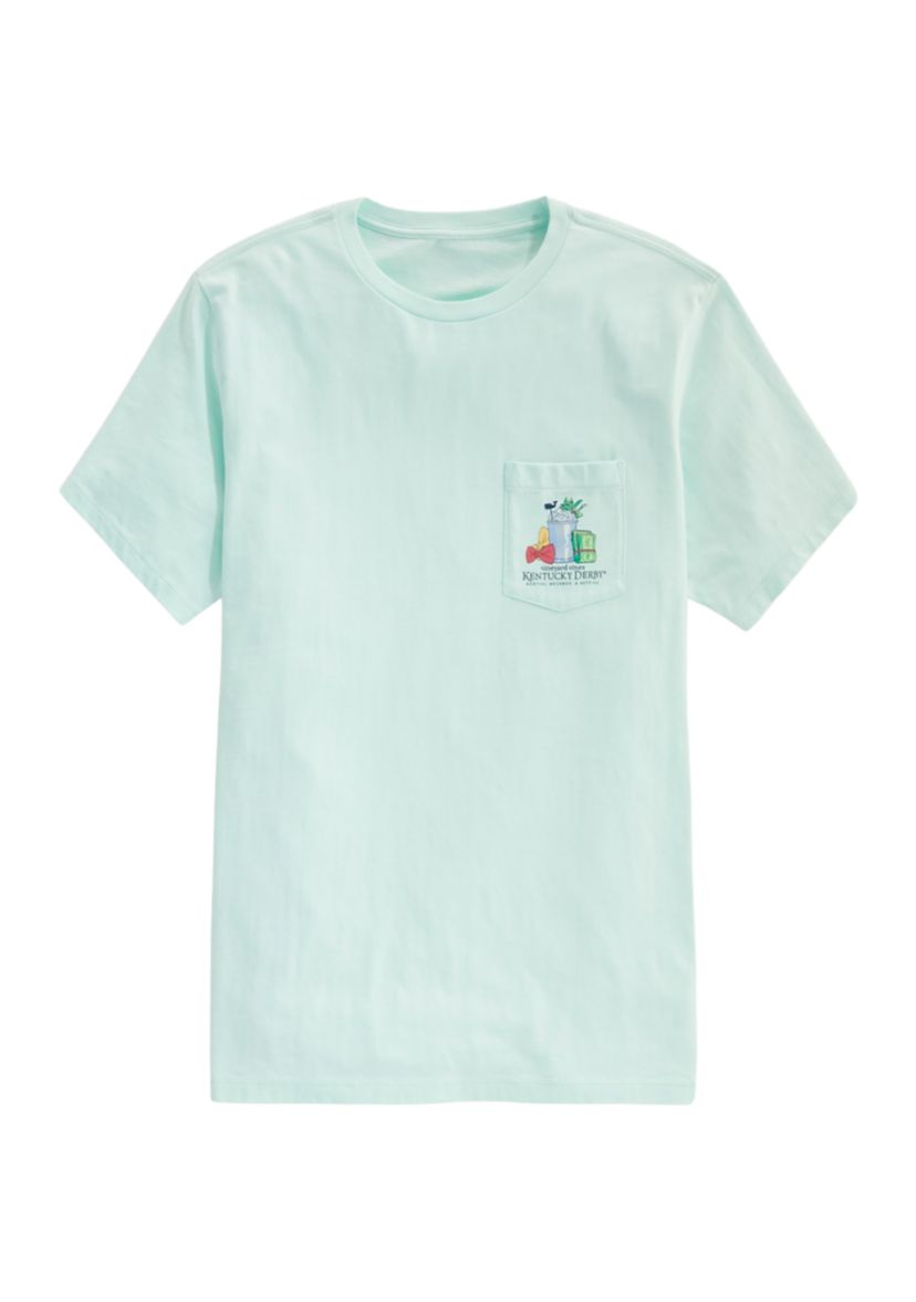 Kentucky Derby Bow Ties, Bourbon & Betting Short-Sleeve Pocket T-Shirt