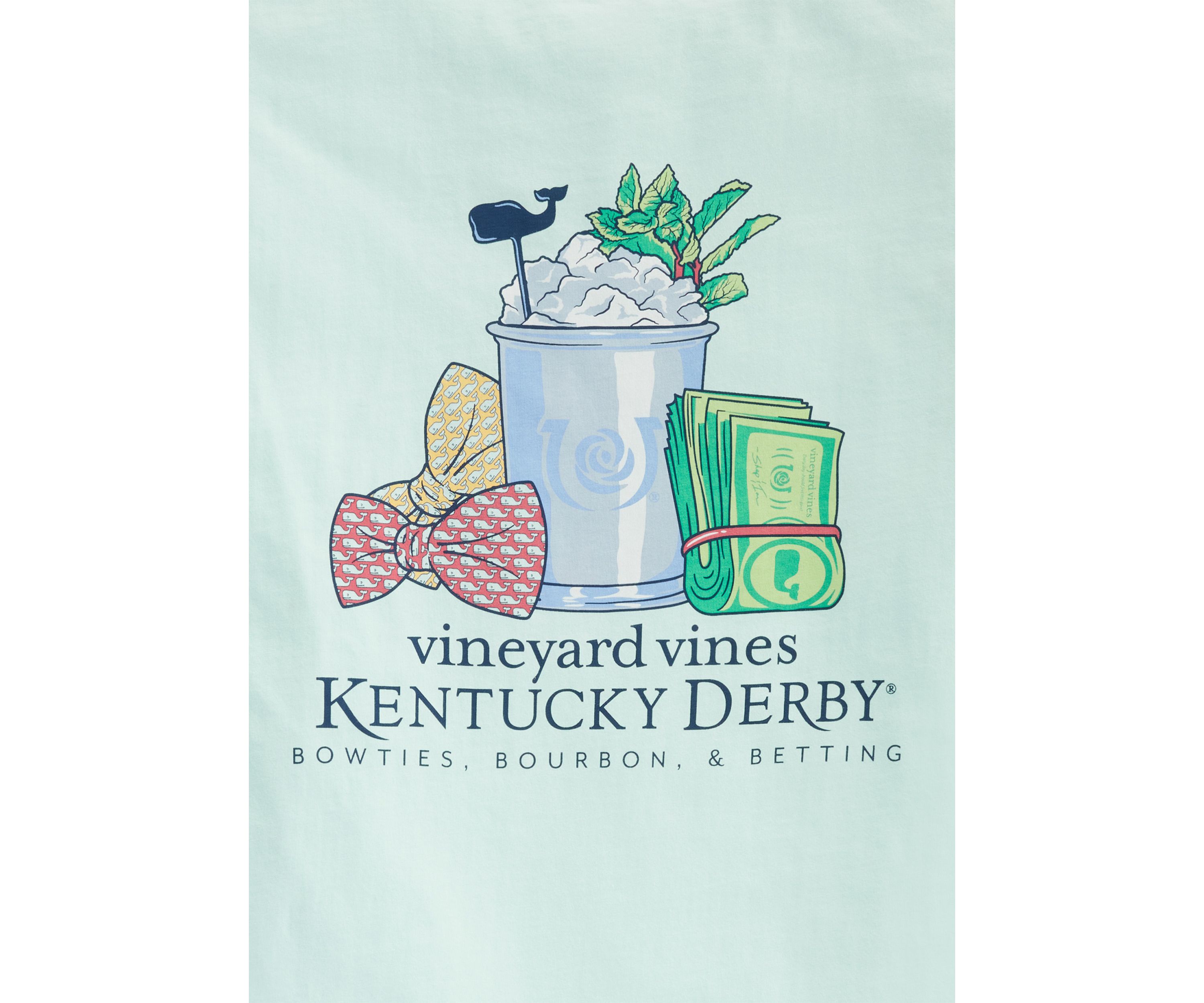 Kentucky Derby Bow Ties, Bourbon & Betting Short-Sleeve Pocket T-Shirt