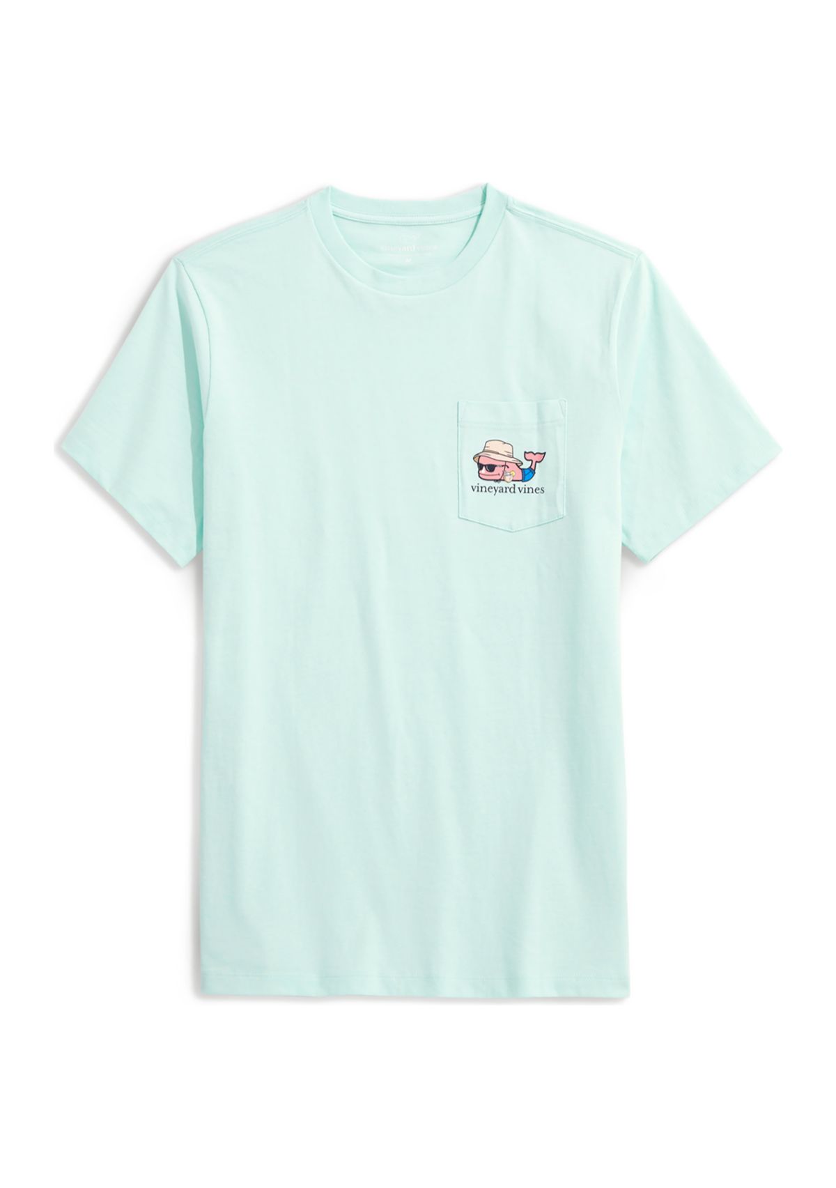 Mens Hammock Character Whale Short Sleeve Pocket Graphic T-Shirt