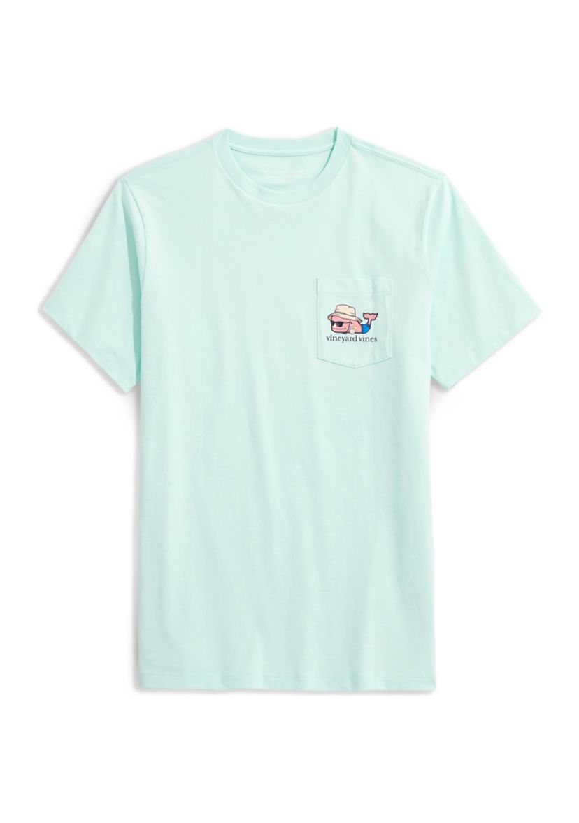 Mens Hammock Character Whale Short Sleeve Pocket Graphic T-Shirt