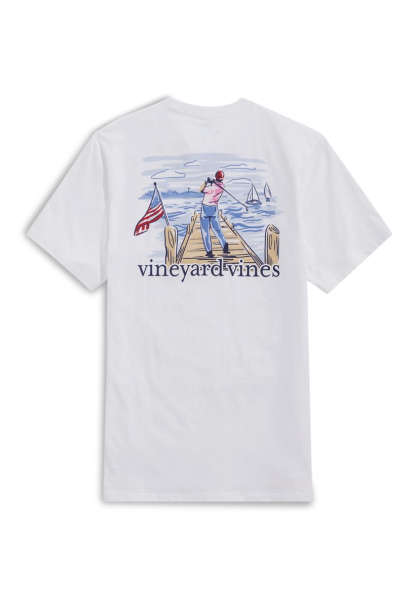Mens Golf Swing Short Sleeve Pocket T-Shirt
