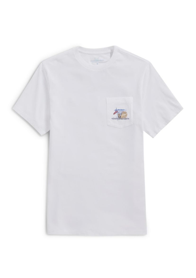Mens Golf Swing Short Sleeve Pocket T-Shirt