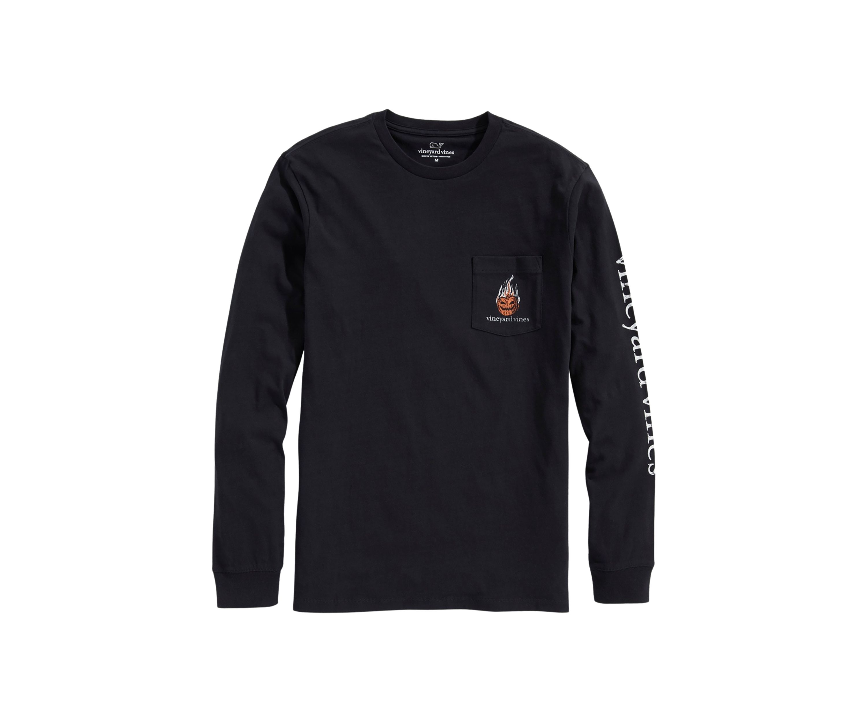 Headless Horseman Whale Long Sleeve Pocket Graphic T-Shirt