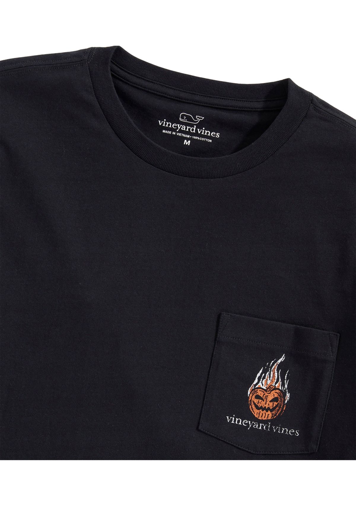 Headless Horseman Whale Long Sleeve Pocket Graphic T-Shirt