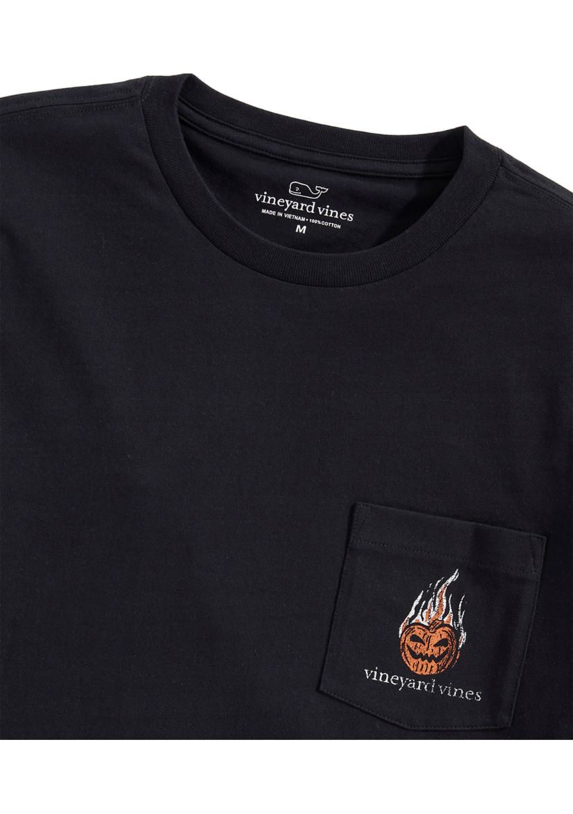 Headless Horseman Whale Long Sleeve Pocket Graphic T-Shirt